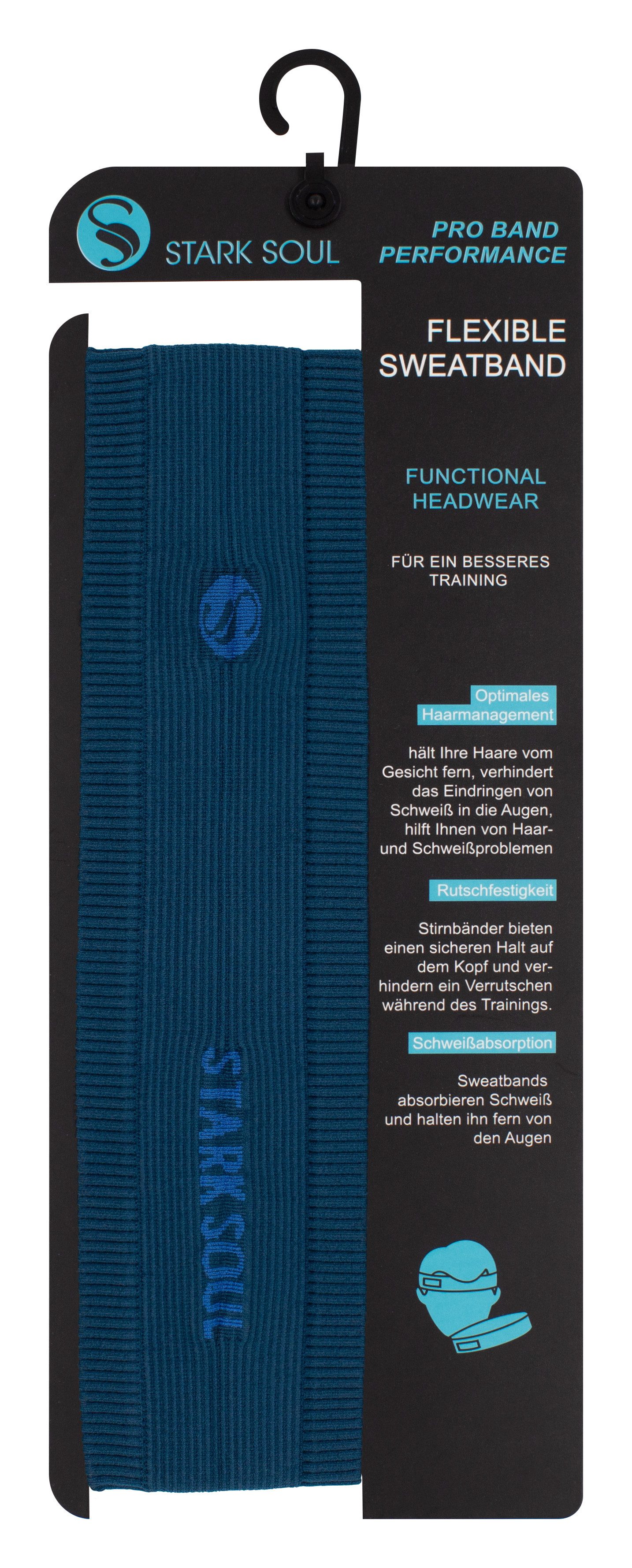 Stark Soul® Schweißband Premium Sportstirnband, Schweißband für Outdoor & Indoor Aktivitäten