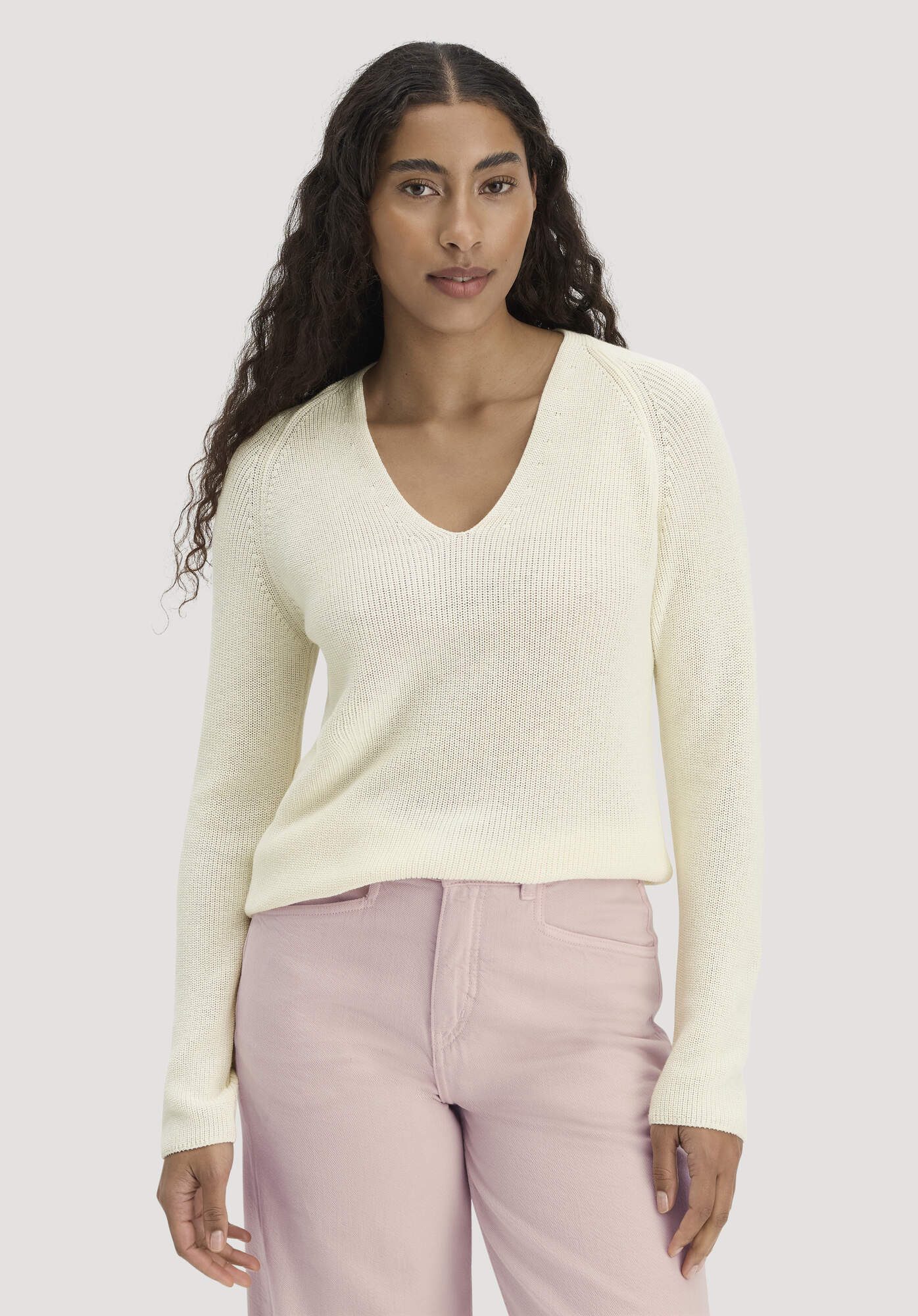 Hessnatur Strickpullover aus reiner Bio-Baumwolle (1-tlg)