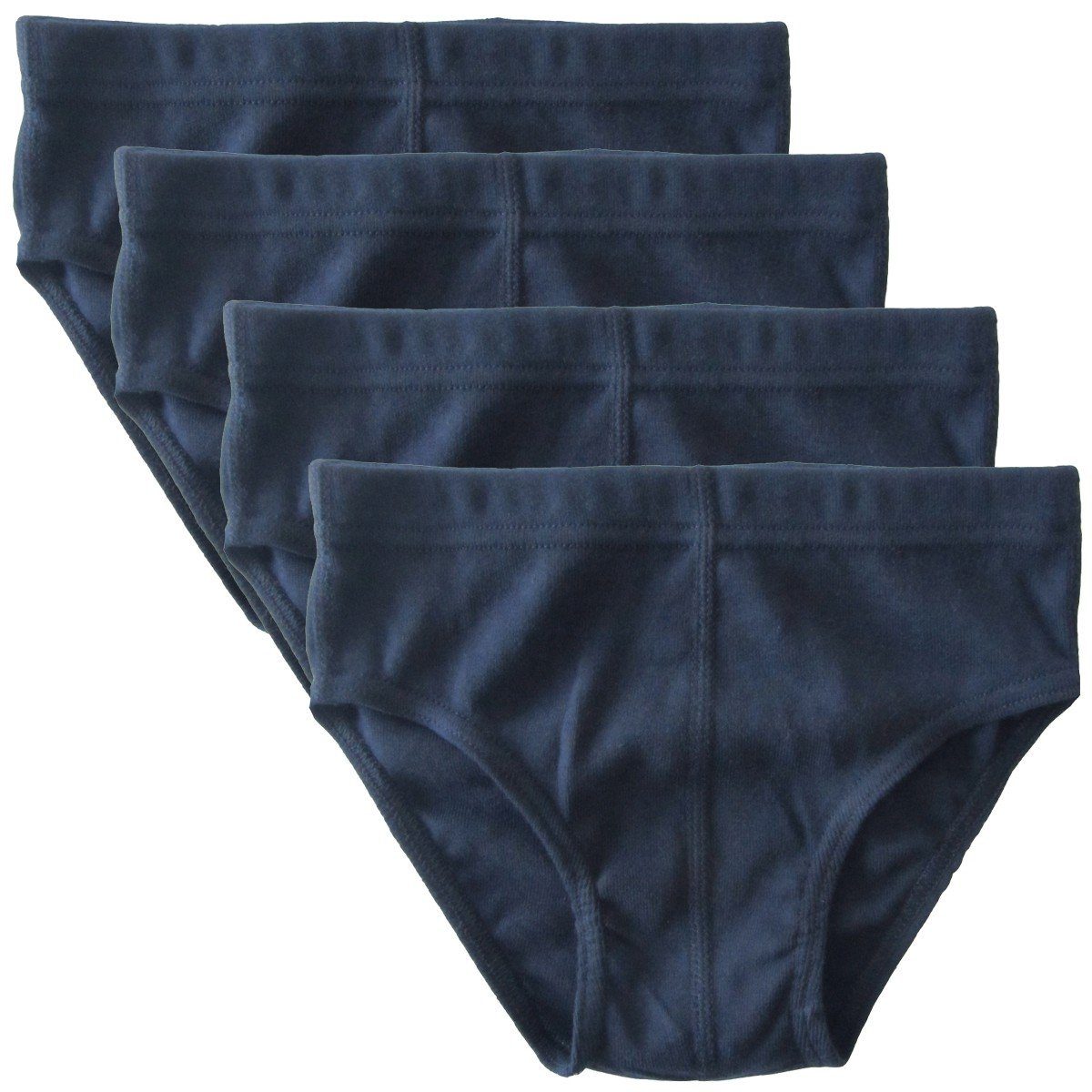 HERMKO Slip 2850 (Pack, 4er) 100 % Bio Baumwolle Sportslip Basic Denhbund hergestellt in EU