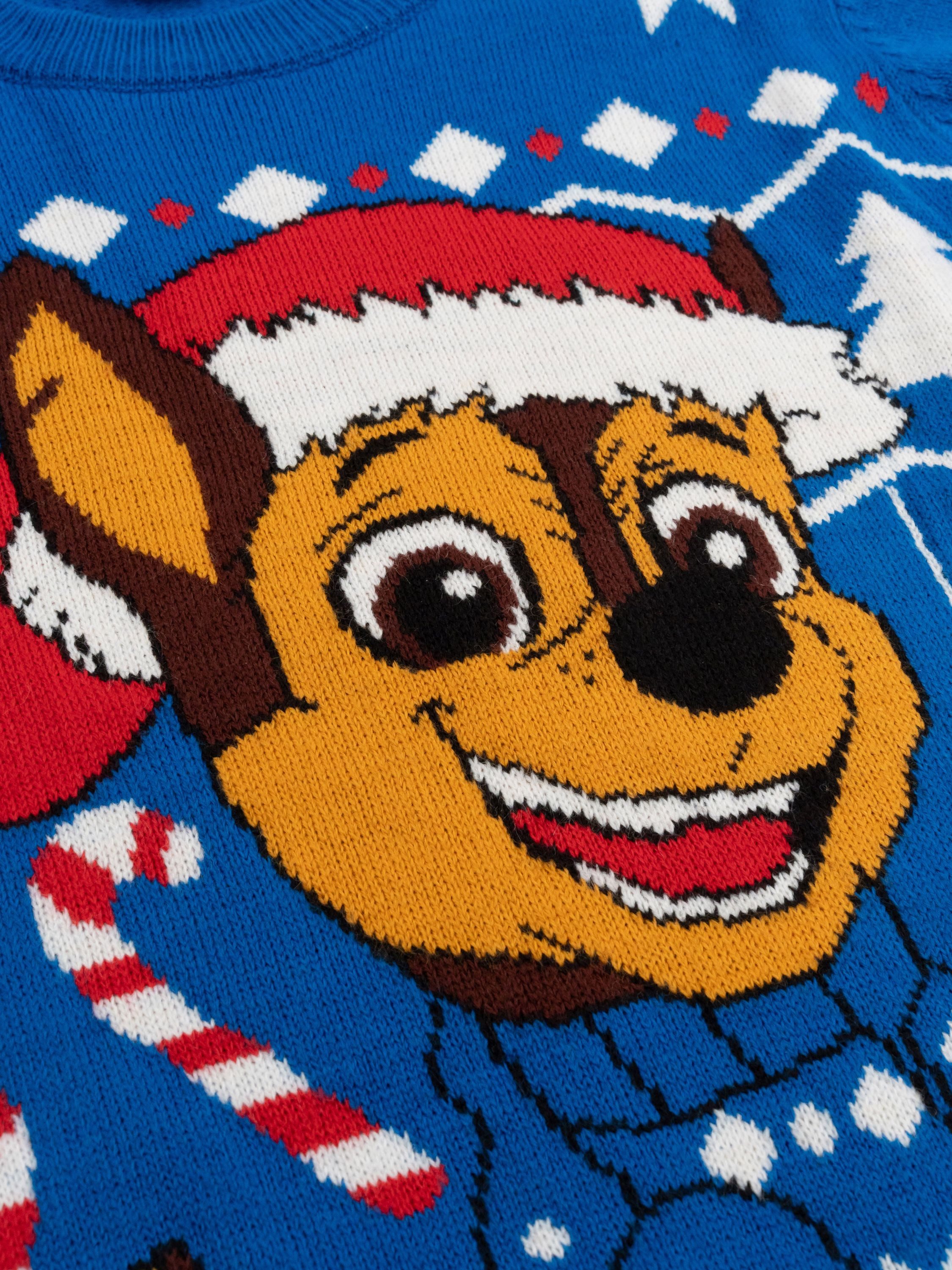 United Labels® Weihnachtspullover Paw Patrol Winterpullover Chase Winter Strick Pullover Ugly Sweater