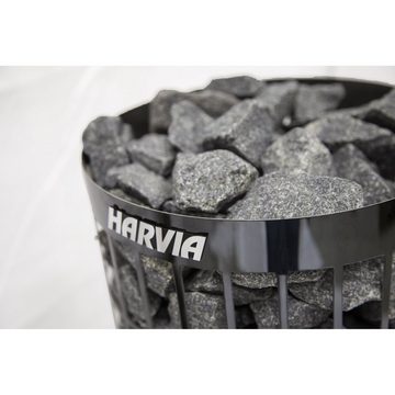 HARVIA Sauna-Steuergerät Harvia Cilindro XE 7 kW Black Steel Saunaofen mit Xenio Steuerung