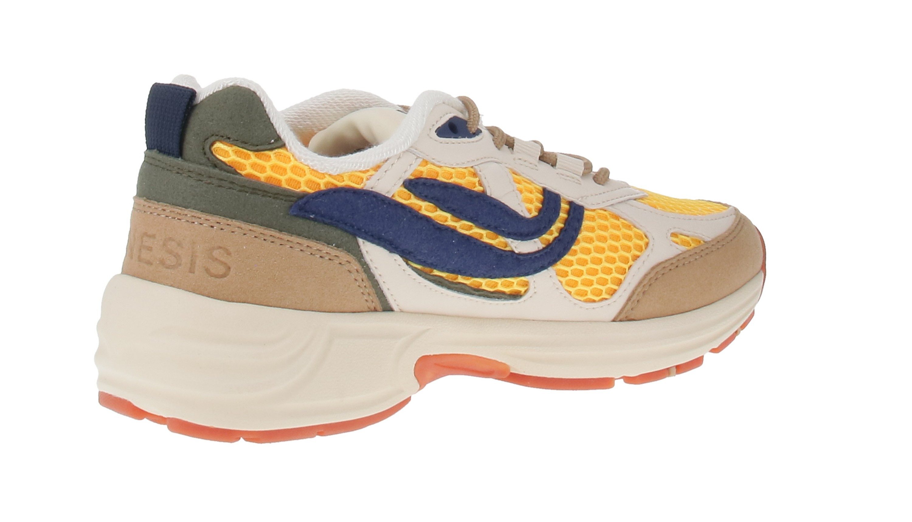 Genesis Footwear 1005847 G-Eco`99 2-Tone Mesh Sand-White-Yellow Sneaker