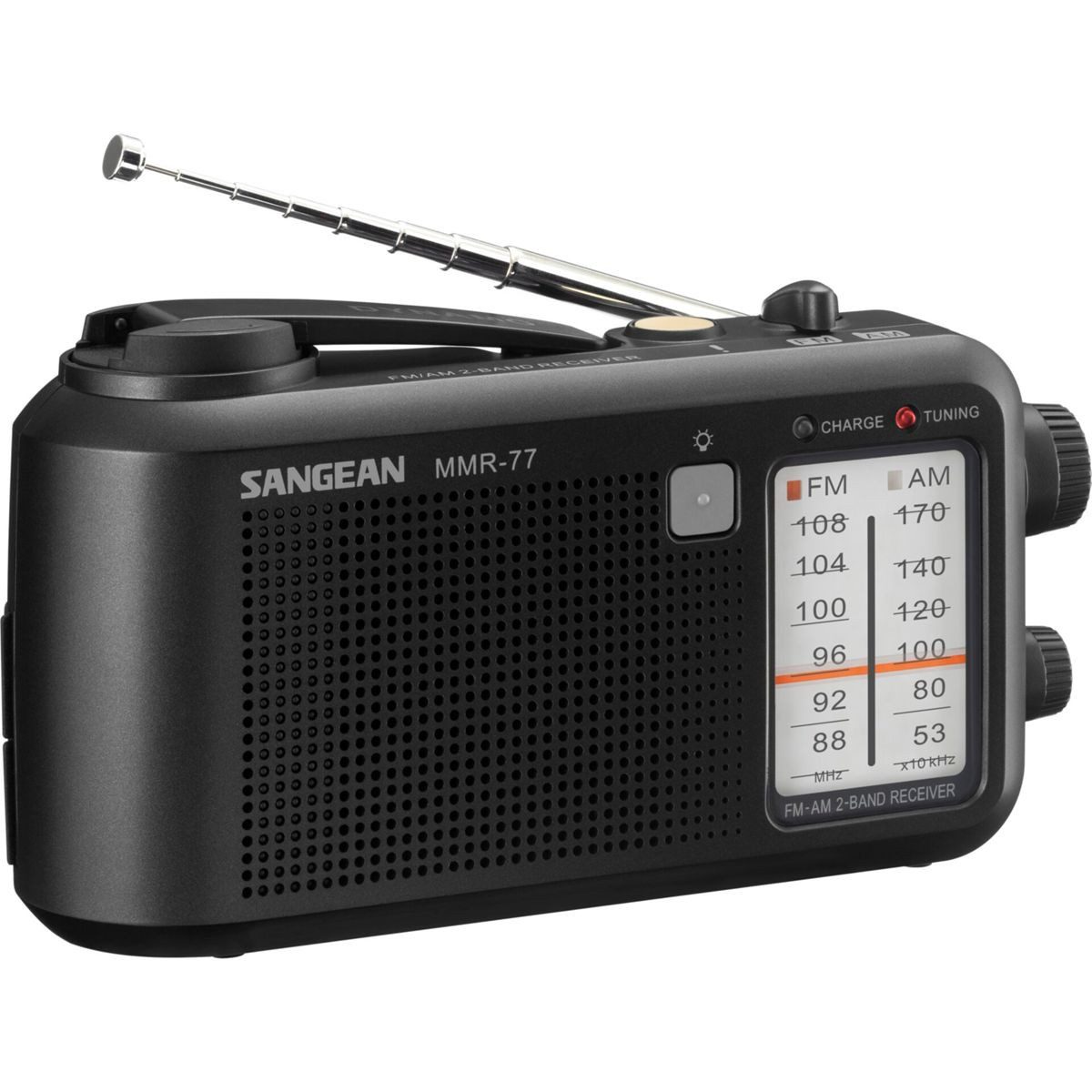 MMR-77 matt schwarz Notfall/Kurbel Radio Radio