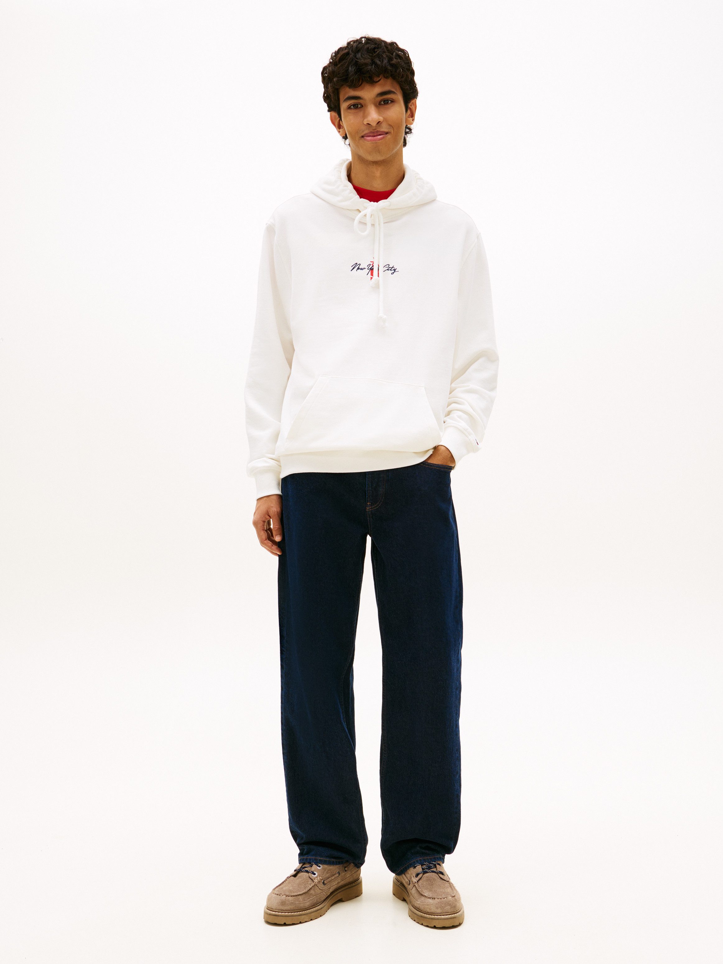 Tommy Jeans Kapuzensweatshirt TJM REGULAR SIGN BACKPRINT Regular fit mit Markenprint