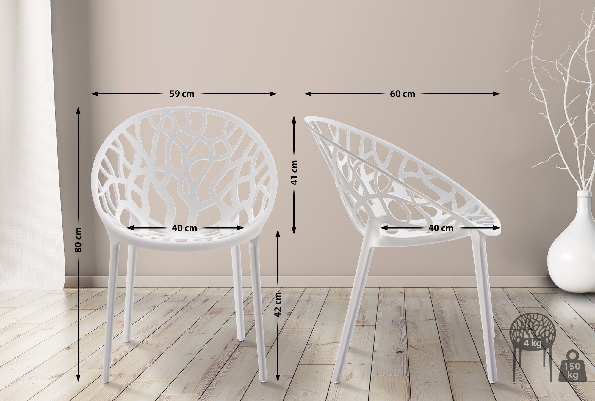 CLP Gartenstuhl Hope (1er, 1 St), Outdoor, Kunststoff, stapelbar und wetter günstig online kaufen