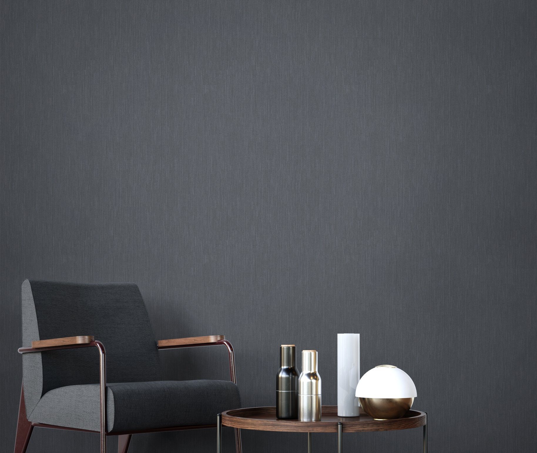 Newroom Vliestapete, Schwarz Tapete Glamour Leicht günstig online kaufen
