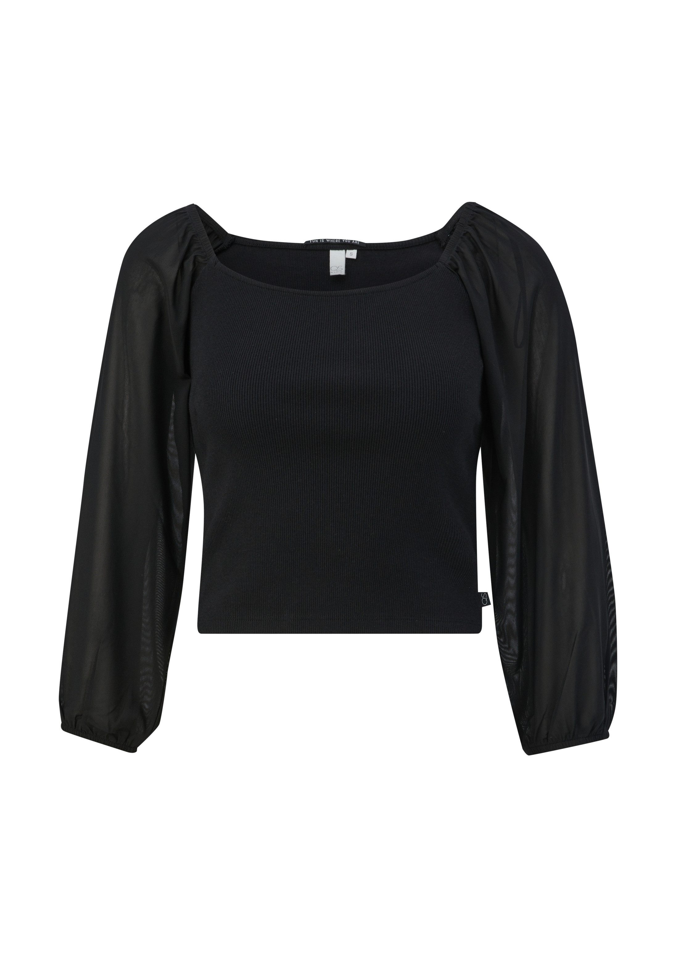 QS 3/4-Arm-Shirt T-Shirt Bluse mit Karreeausschnitt – Bild 2 von 5