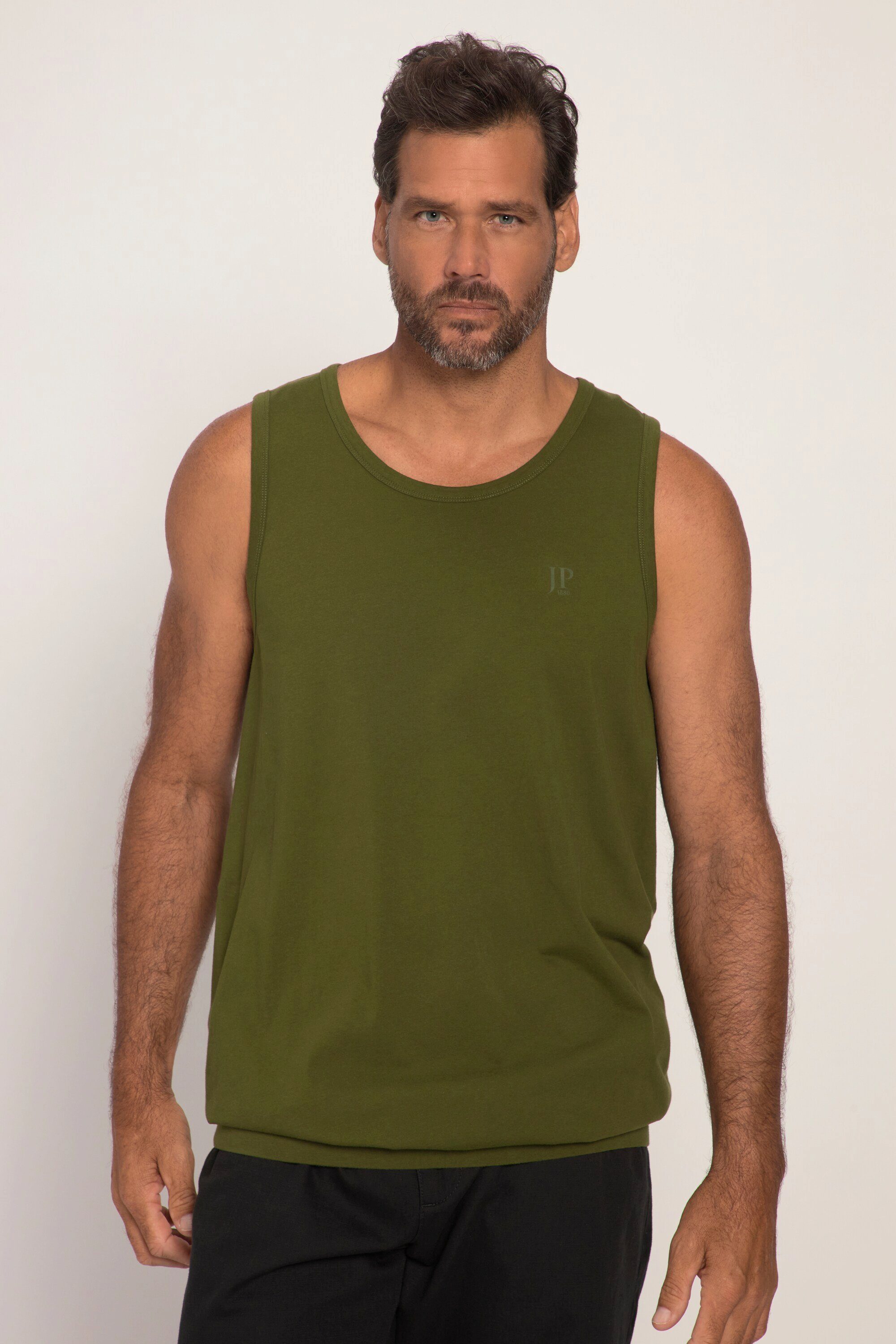 Tanktop Spezialschnitt Bauchfit T-Shirt seegrün 8XL bis JP1880