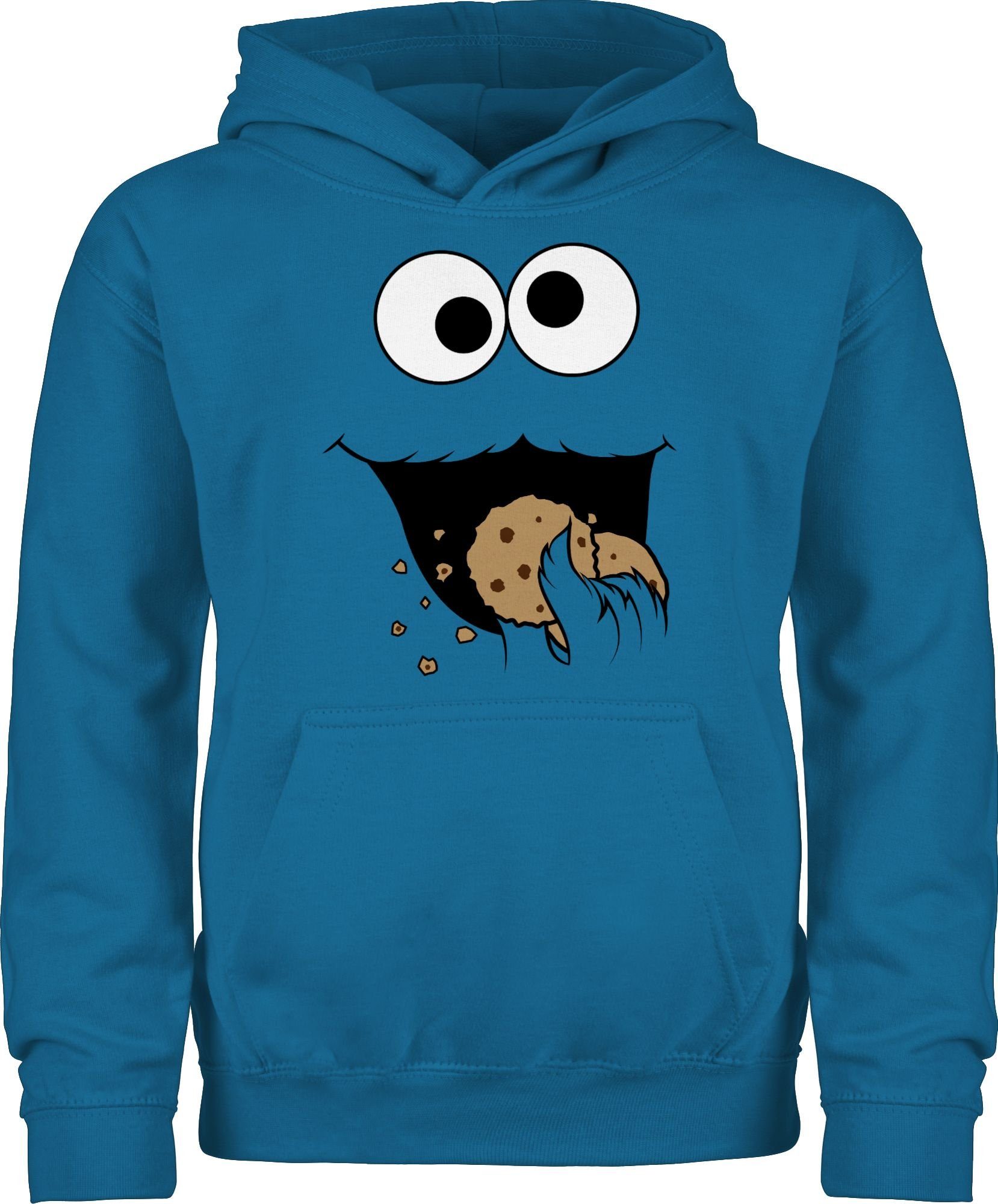 Shirtracer Hoodie Keks Monster I Krümelmonster I Cookie Monster Fastnacht I Fasnacht I F Karneval & Fasching