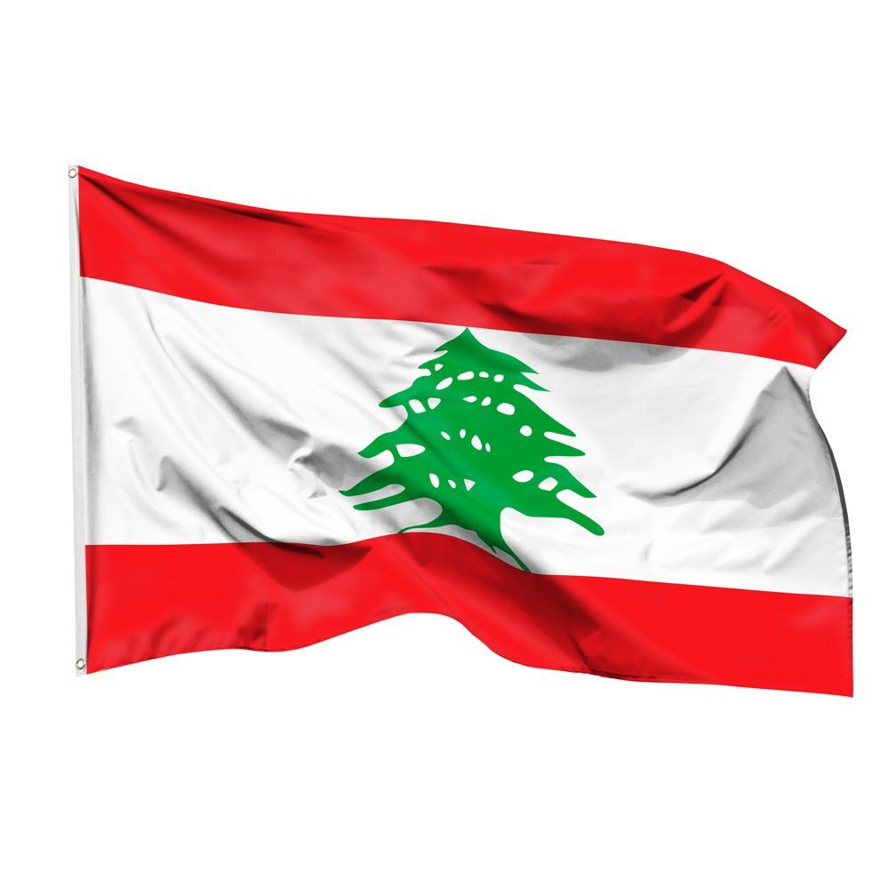 PHENO FLAGS Flagge Libanon Flagge 90 x 150 cm - Libanesische Fahne ...