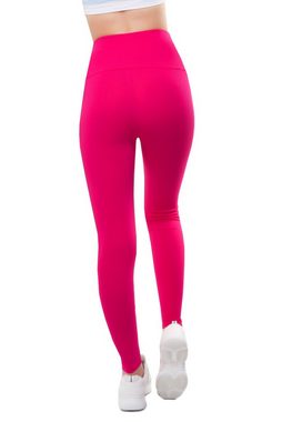 Bongual Highwaist Leggings Baumwollmix mit breitem Bündchen