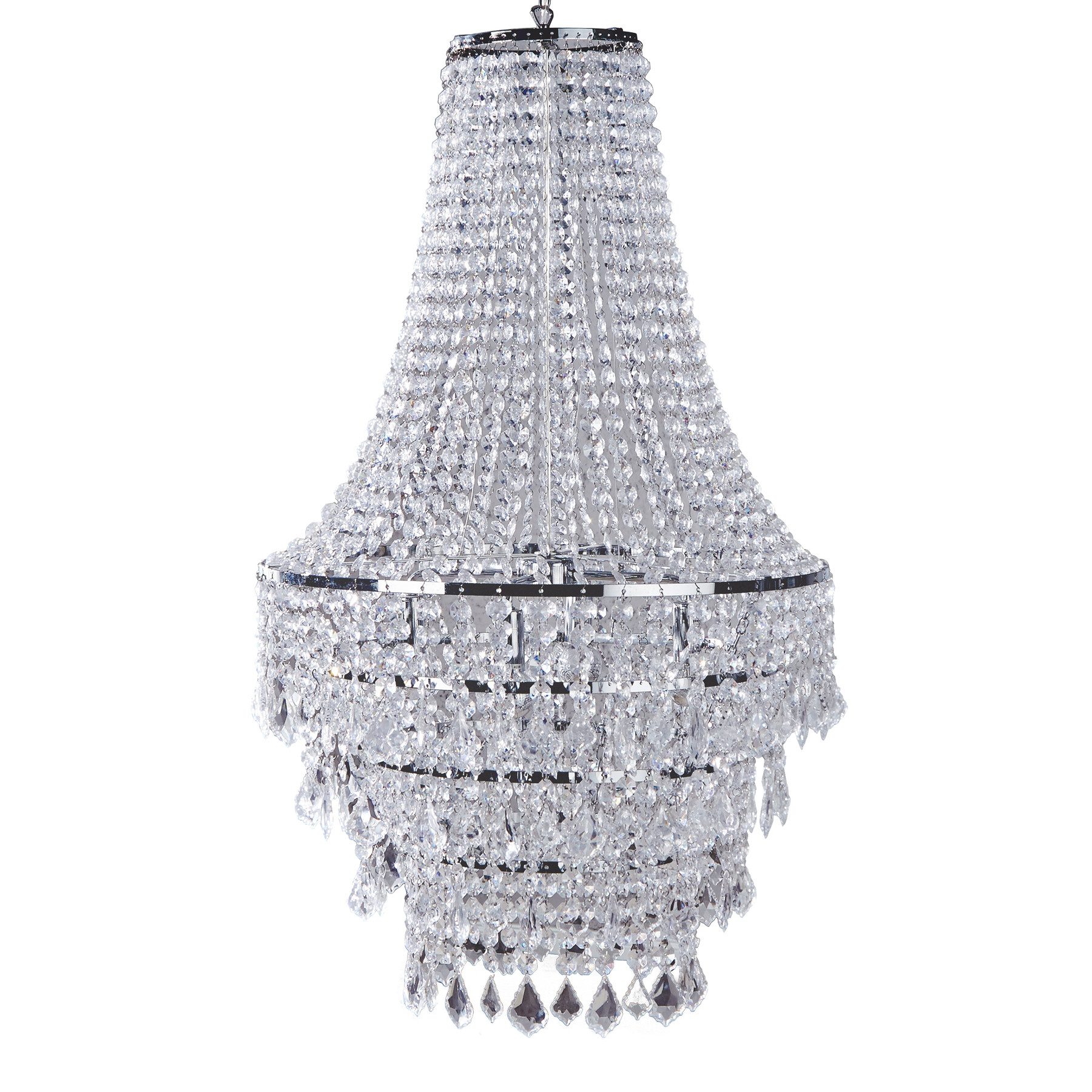 riess-ambiente Kronleuchter ROYAL XL 105cm transparent, ohne Leuchtmittel, günstig online kaufen