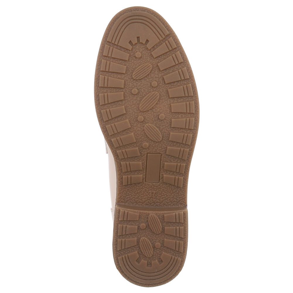 Ital-Design Damen Loafer Pennyloafer mit Blockabsatz Slipper (91742621) Blockabsatz Mokassins in Camel – Bild 3 von 5