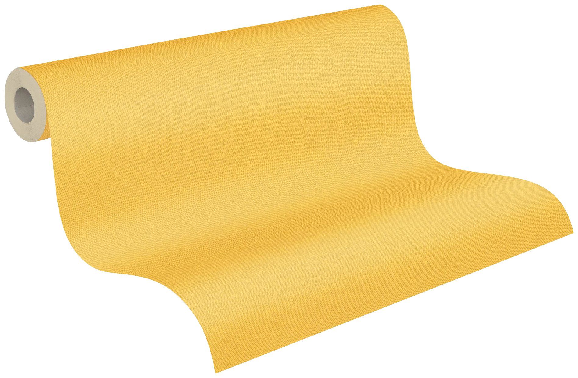 Vliestapete gelb Floral unifarben, einfarbig, Paper Architects Tapete Impression, einfarbig Uni glatt,