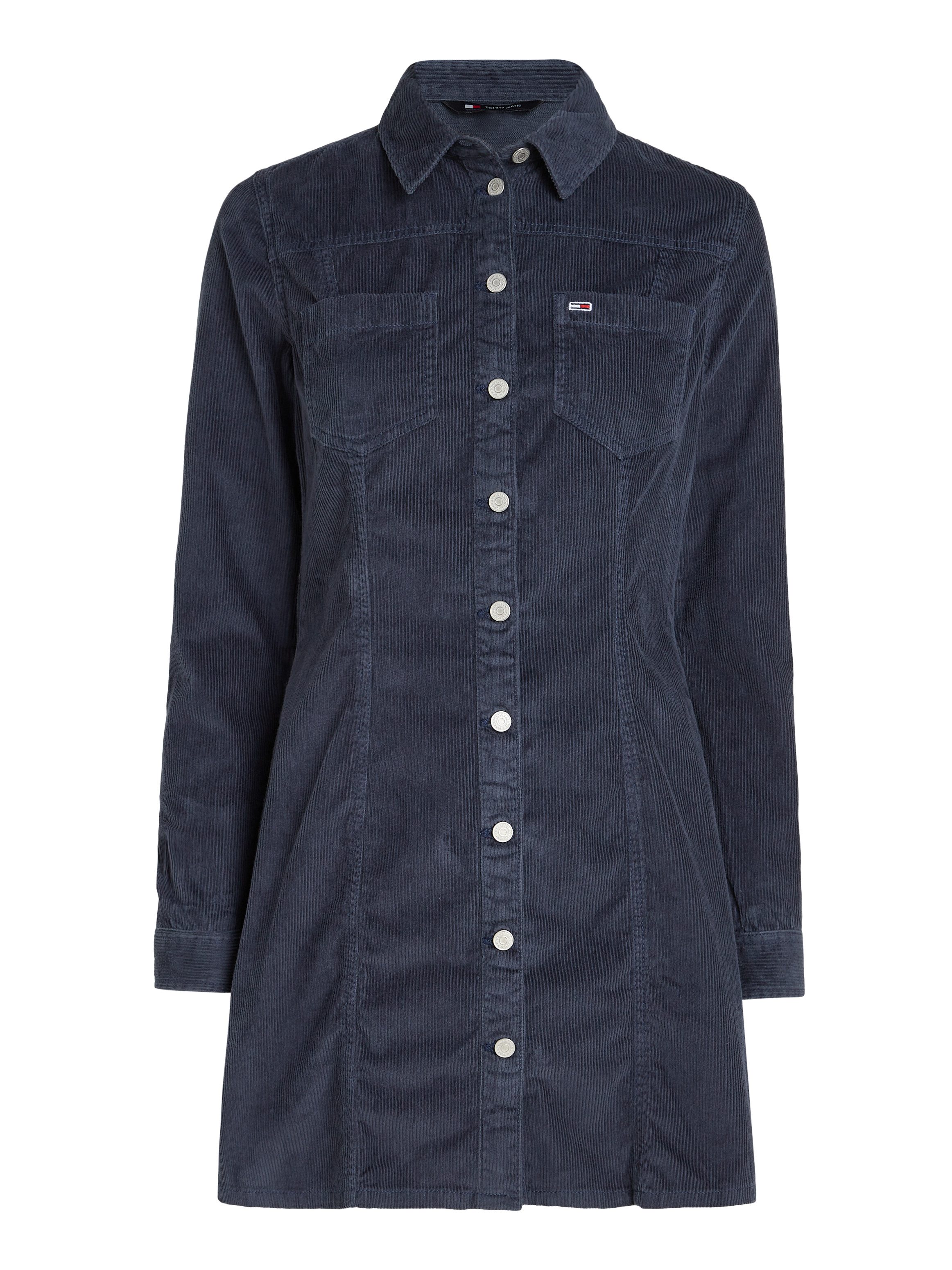 Tommy Jeans Cordkleid TJW SLIM LS WASHED CORD DRESS in modischem Cordmaterial