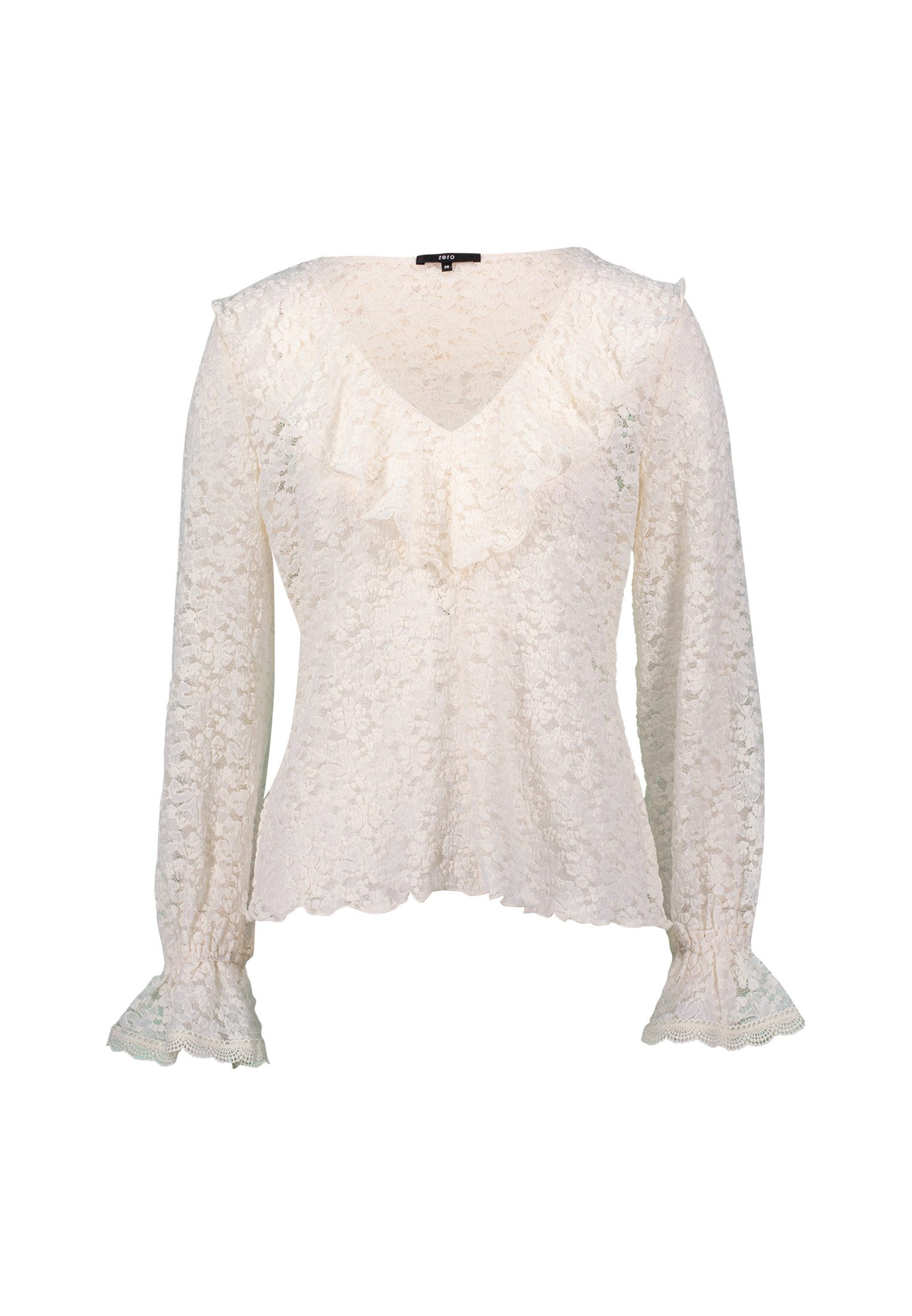 Zero Blusentop Damen Boho-Bluse aus Spitze günstig online kaufen