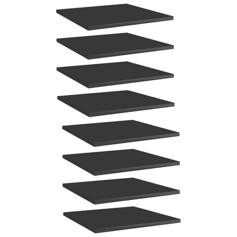 möbelando Einlegeboden 3016495 (8er-Set), in Hochglanz-Schwarz. Abmessungen (LxBxH) 40x40x1,5 cm