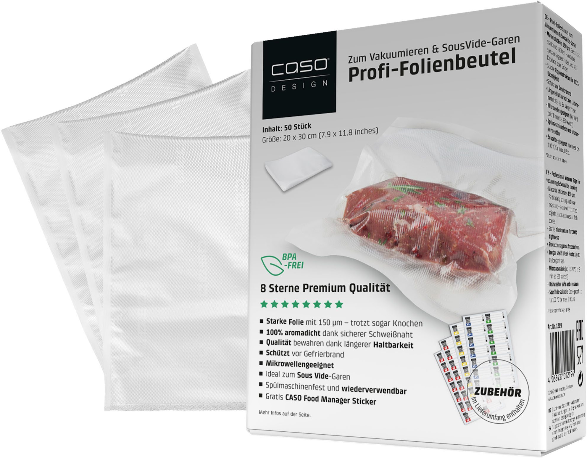 Vakuumierbeutel 1219, 20 x 30 cm