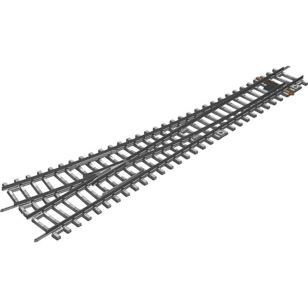 Modelleisenbahn-Set H0 Weiche rechts mit Betonschwellen