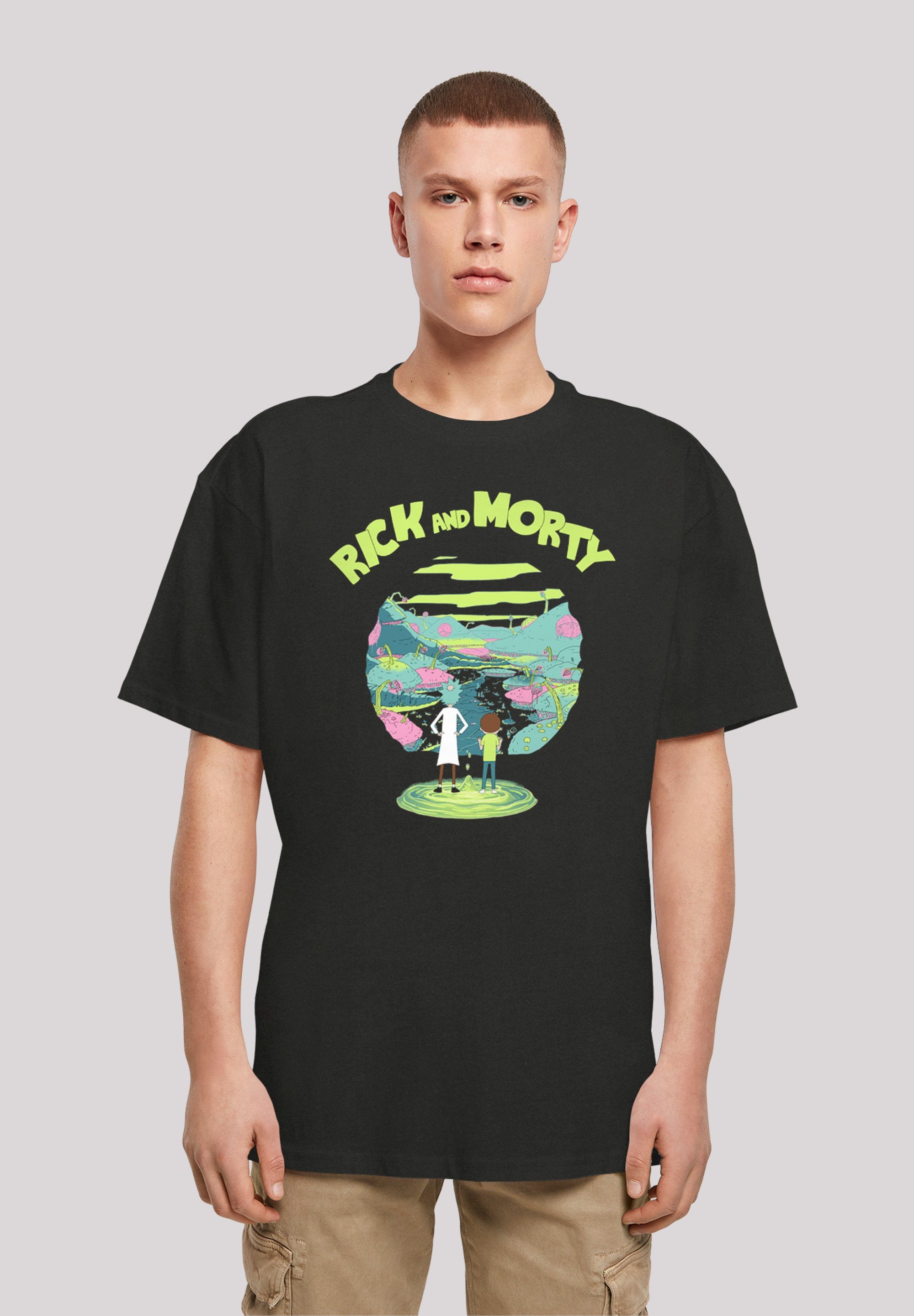 F4NT4STIC T-Shirt Rick and Morty Print schwarz