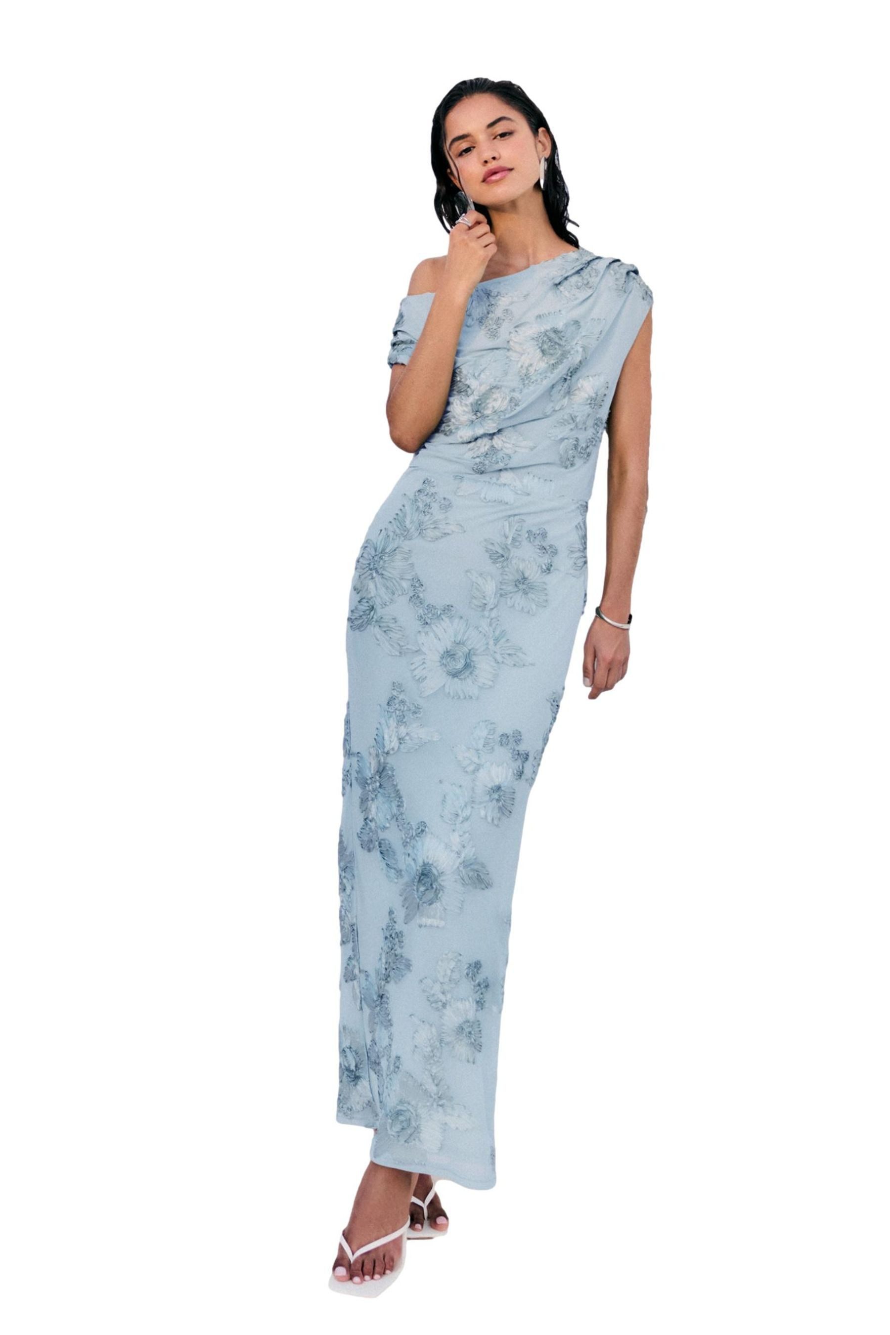 Midikleid Friends Like These Oneshoulder-Midikleid, Regular
