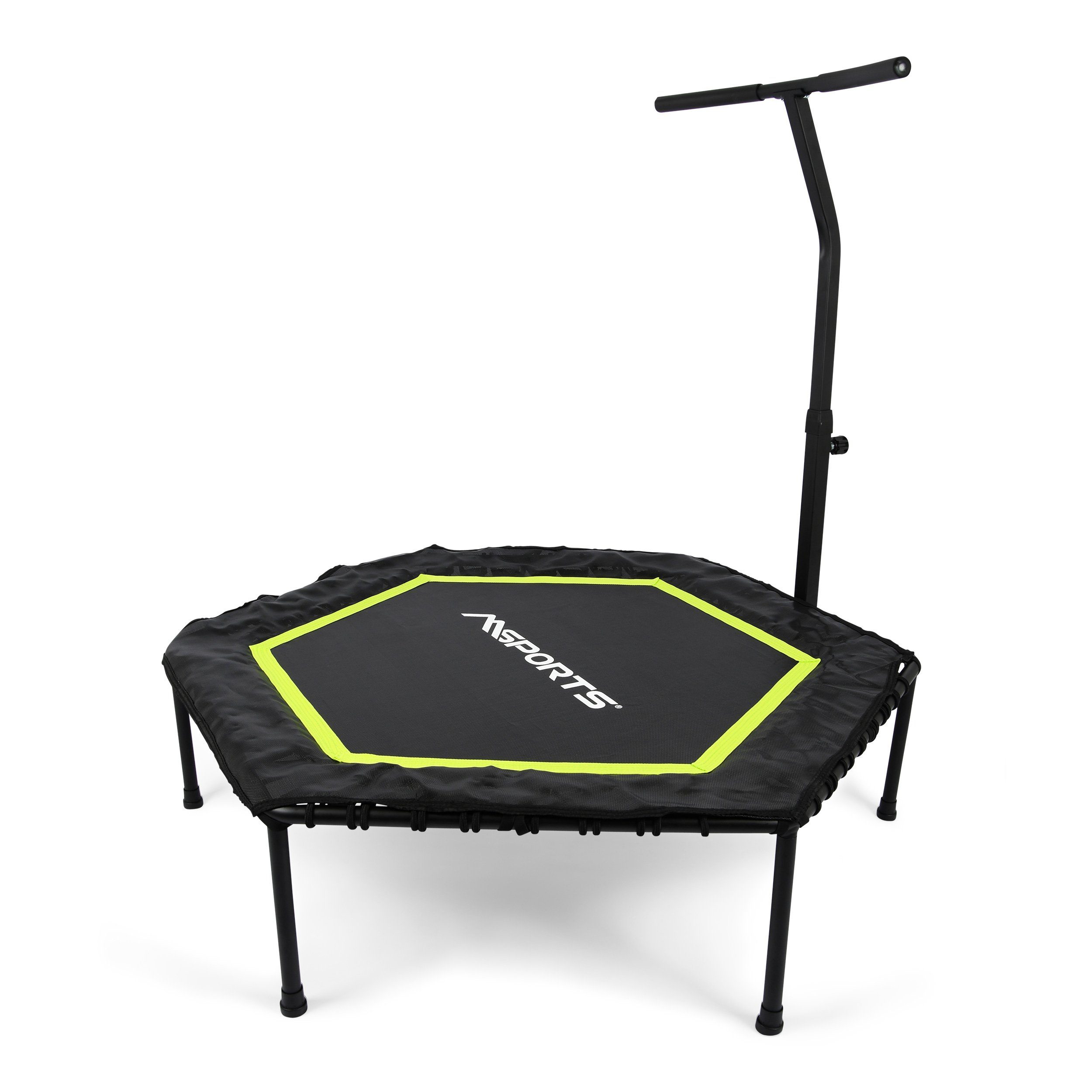 MSports® Fitnesstrampolin Fitness Trampolin mit Klappfunktion und