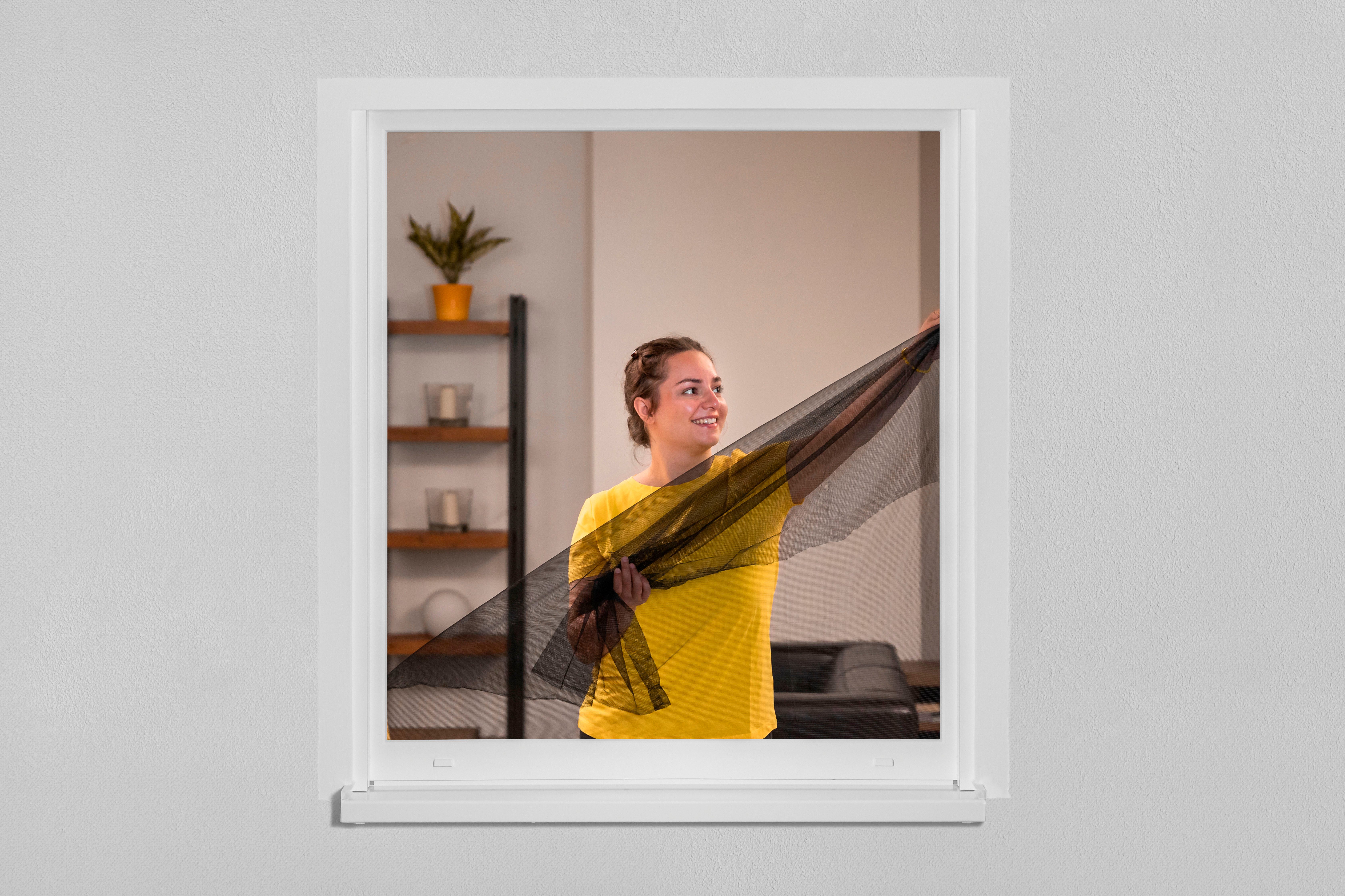 SCHELLENBERG Klett-Klebeband Insektenschutzzubehör, Befestigungsband für Polyester-Fliegengitter (Packung, 5-St) semi-transparent, 5,6 m, in unterschiedlichen S – Bild 5 von 5