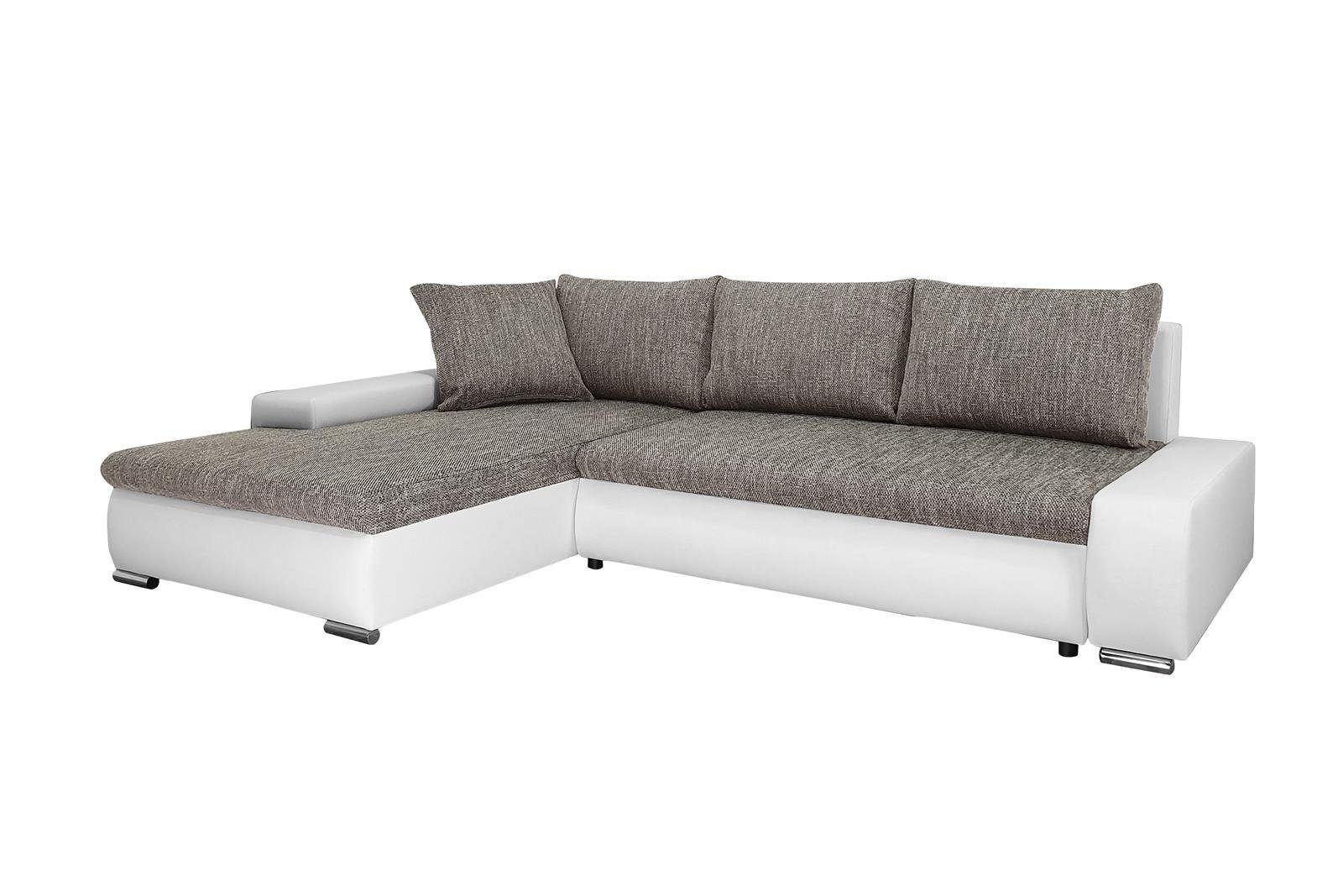 Beautysofa Polsterecke mit Schlaffunktion Teo L, günstig online kaufen
