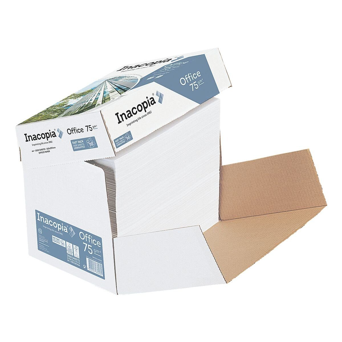 DIN 2500 Blatt Office, 161 Druckerpapier A4, g/m², INACOPIA CIE, Format 75