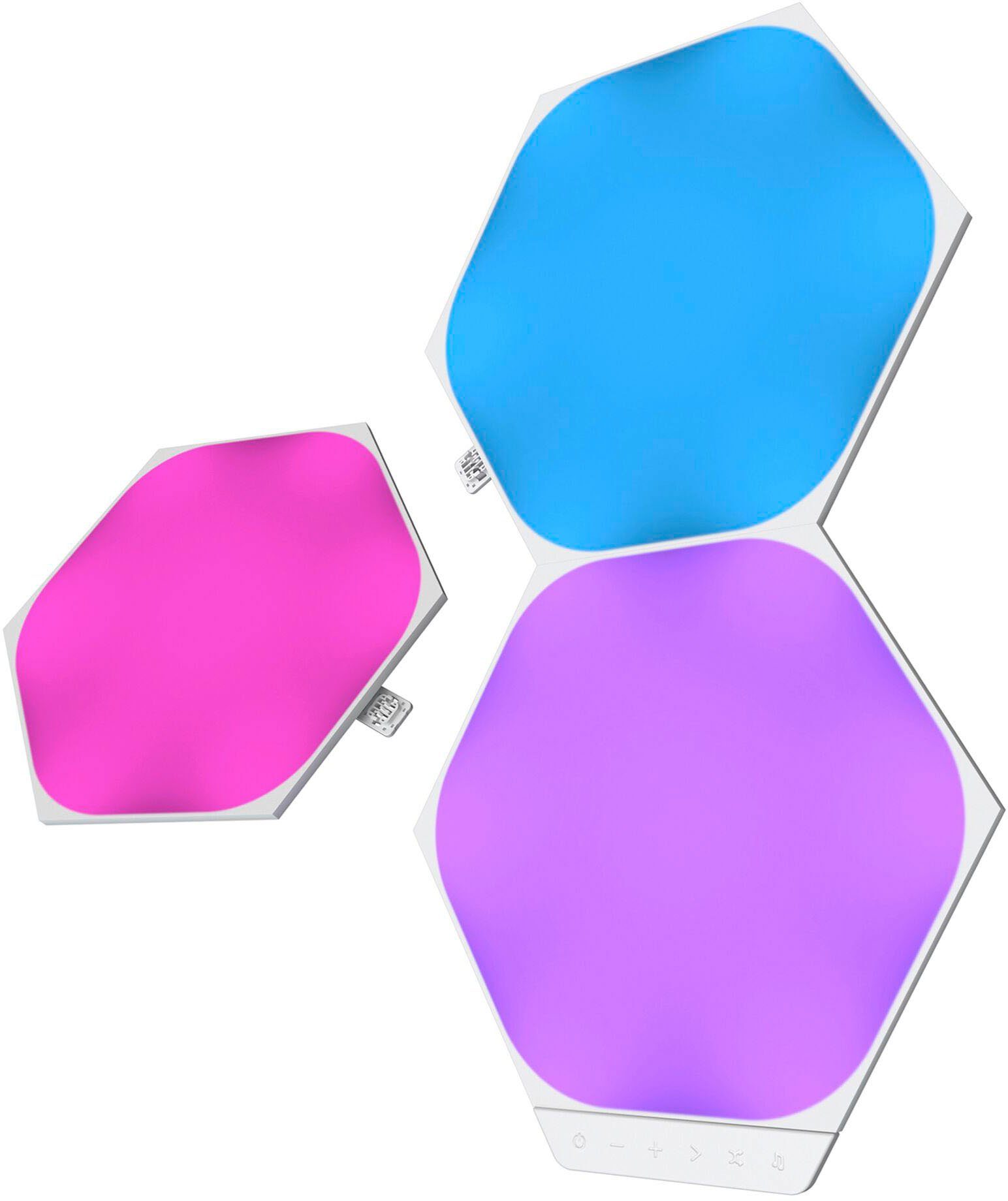 nanoleaf LED Panel Shapes Hexagons, Dimmfunktion, LED fest integriert, Farbwechsler, Expansion Pack - 3 PK, Erweiterung zum Starter Kit