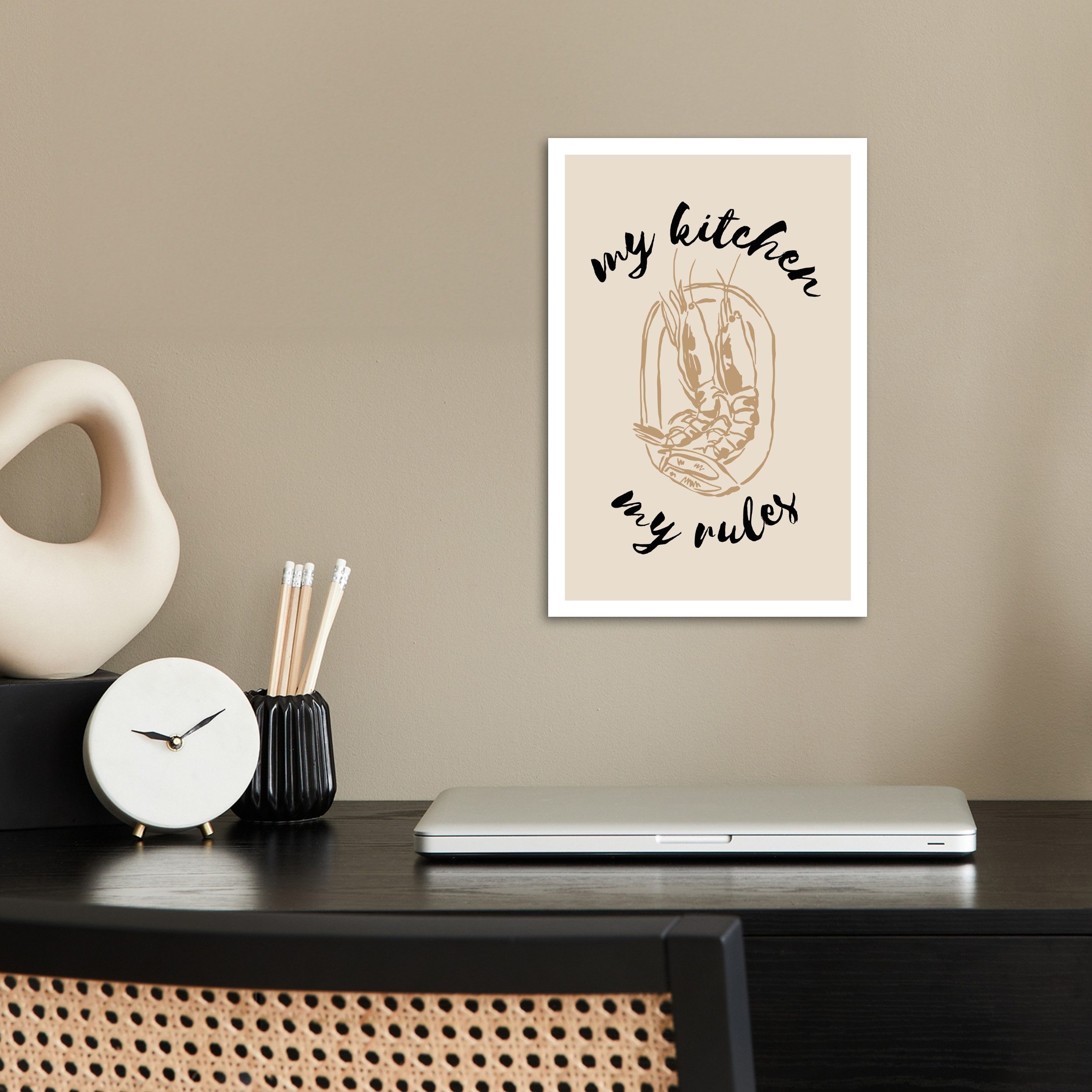 MuchoWow Poster Beige - Shrimps - günstig online kaufen