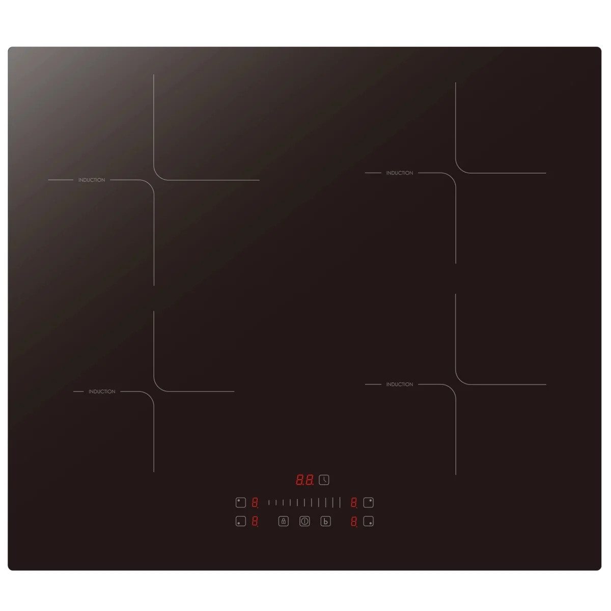 PKM Induktions-Kochfeld IN4-SA, Slider Touch Bedienung, Booster Funktion