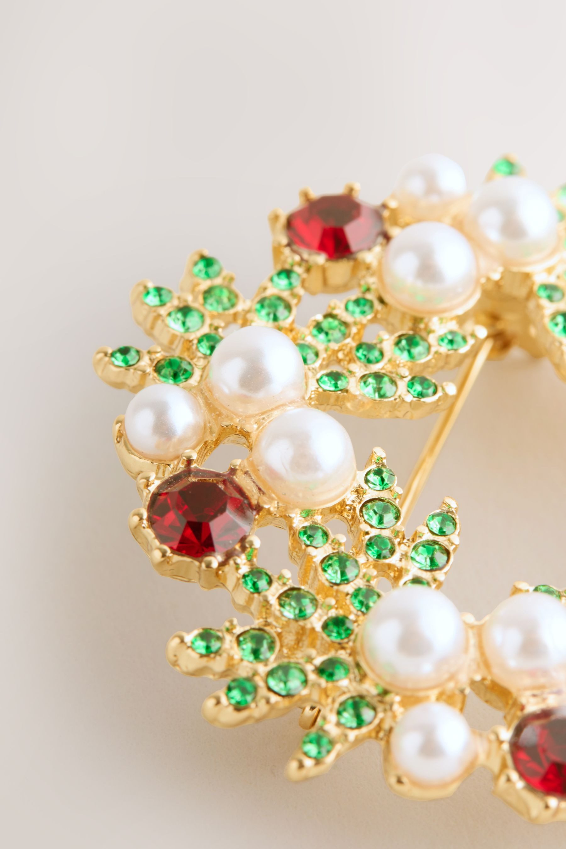 Next Brosche Brosche Weihnachtskranz (1-tlg) günstig online kaufen