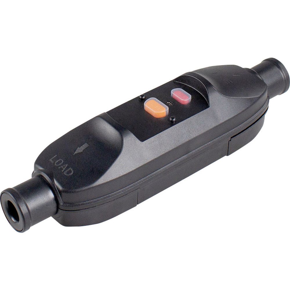 Personenschutzstecker AS Schwabe 45223 Personenschutz-Zwischenstecker PRCD 230 V Schwarz IP
