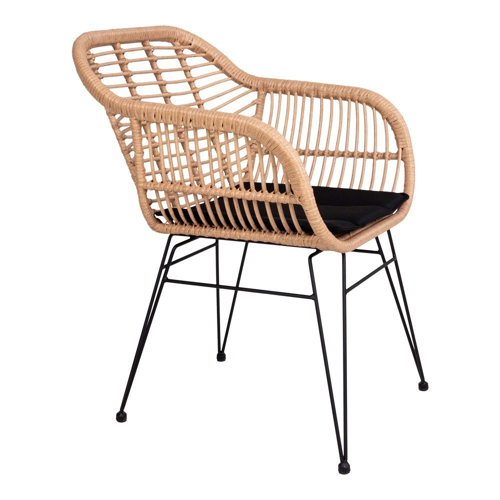 ebuy24 Relaxsessel 2er Set Trish Sessel mit Kissen, Rattan natur. (2-St)