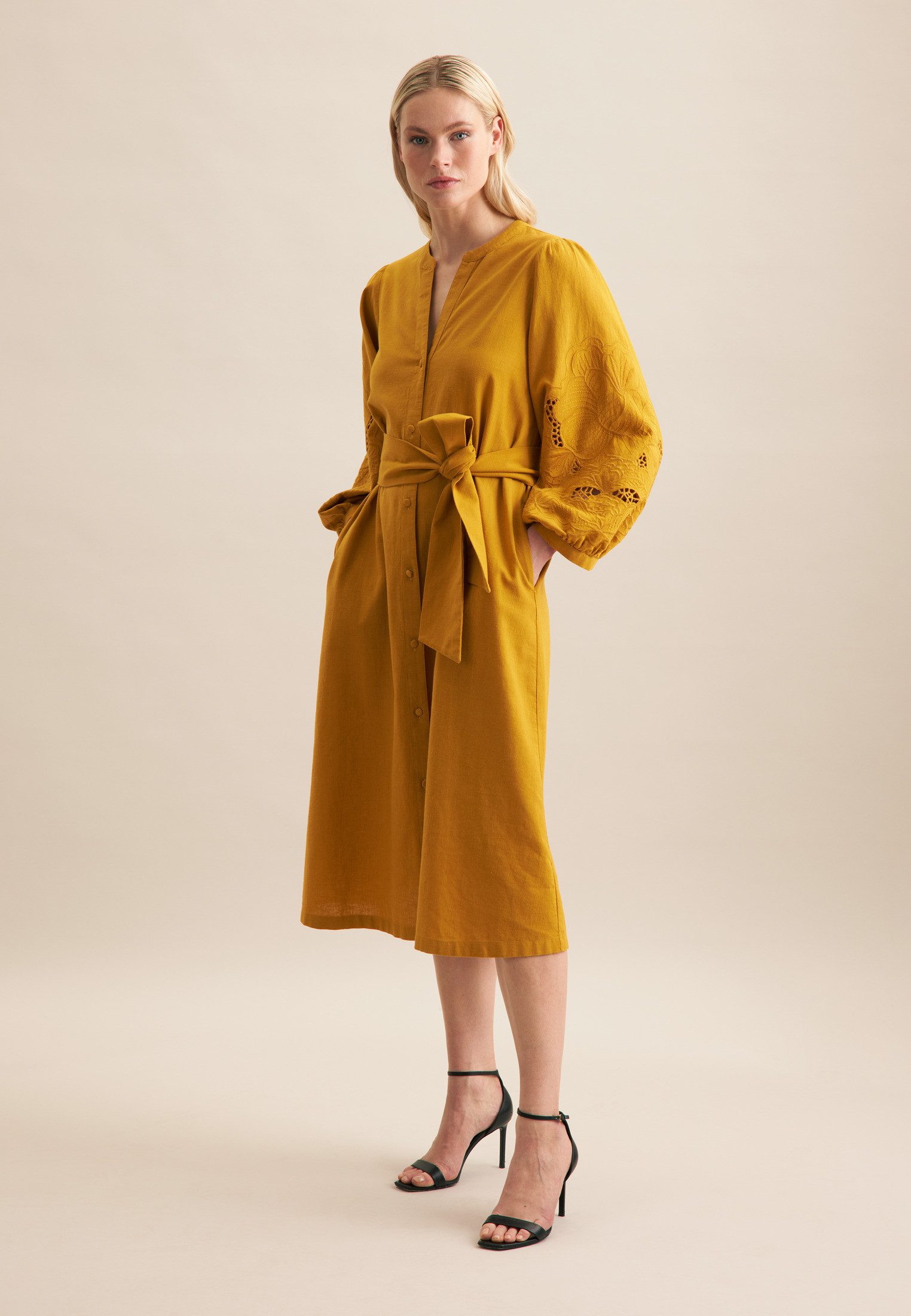 seidensticker Sommerkleid Schwarze Rose 7/8-Arm Rundhals günstig online kaufen