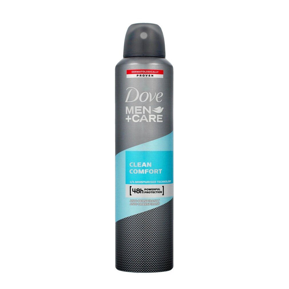 Deodorant Comfort Dove DOVE 250ml Spray Men+Care Anti-Perspirant Deo-Zerstäuber Clean
