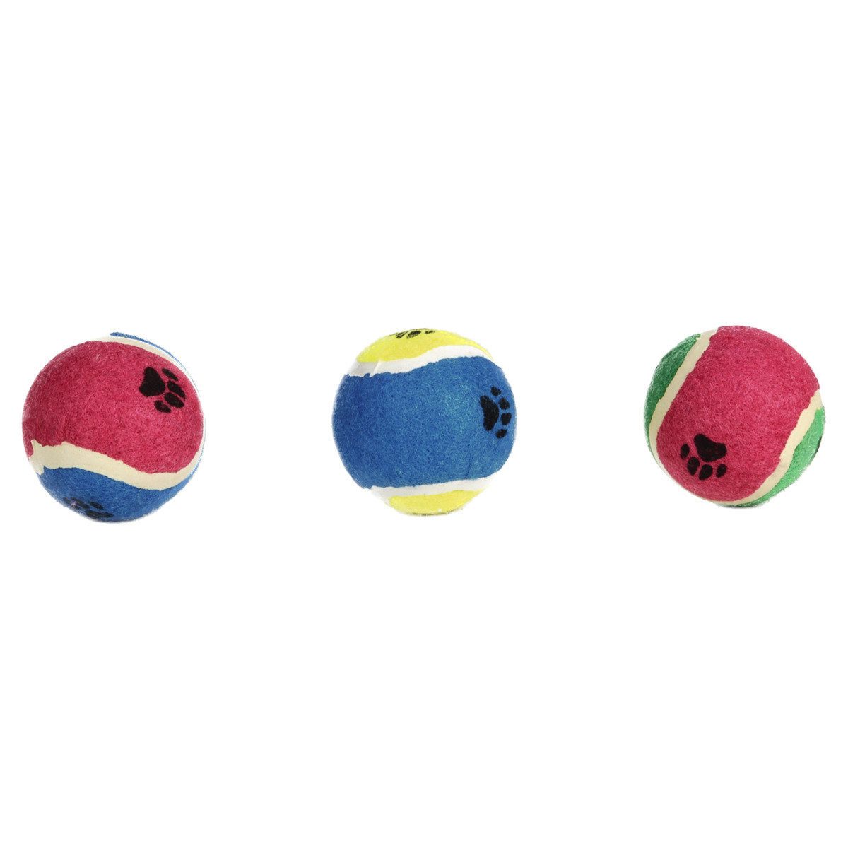 Tierball Hundespielzeug Tennisball mit Pfotenabdruck