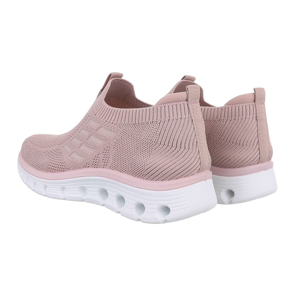 Ital-Design Damen Low-Top Freizeit Sneaker (86188291) Flach Sneakers Low in Altrosa – Bild 3 von 5