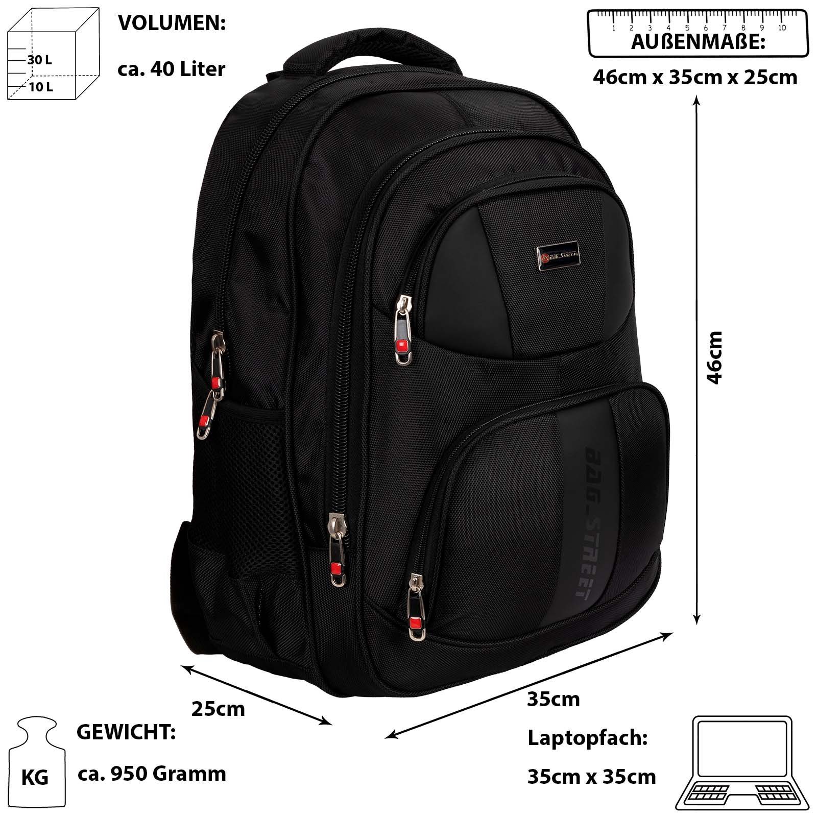 BAG STREET Rucksack Bag Street Rucksack Sport Reisen Arbeit Freizeit Schulrucksack, Freizeitrucksack, Sportrucksack, Businessrucksack