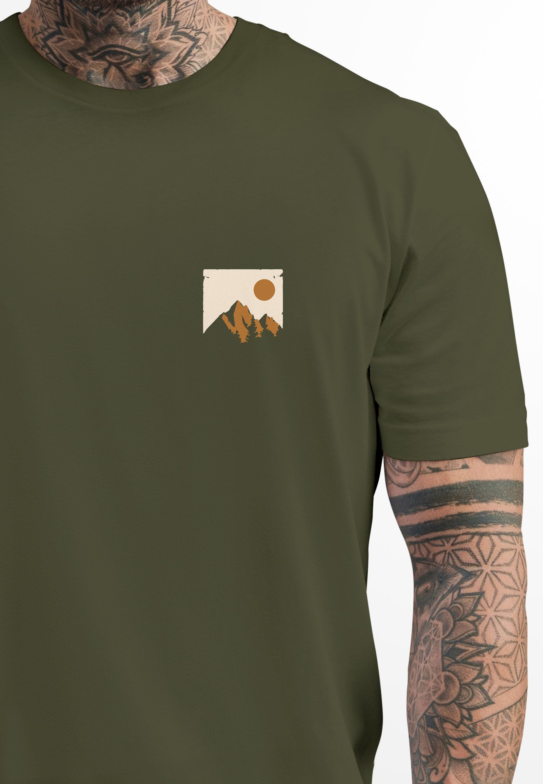 Neverless Print-Shirt Herren T-Shirt Outdoor Adventure günstig online kaufen