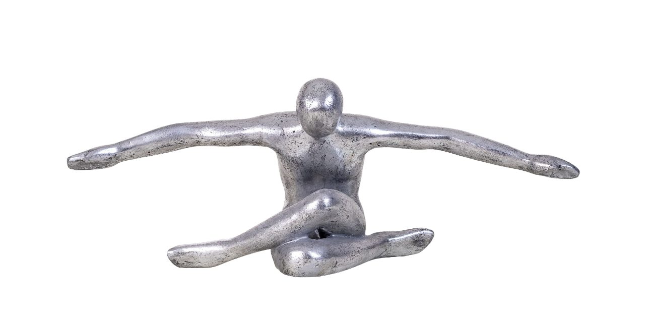 IDYL Dekofigur IDYL Sandstein-Skulptur Flying Man, Diese Figuren fallen auf durch ihre Schlichtheit und Eleganz