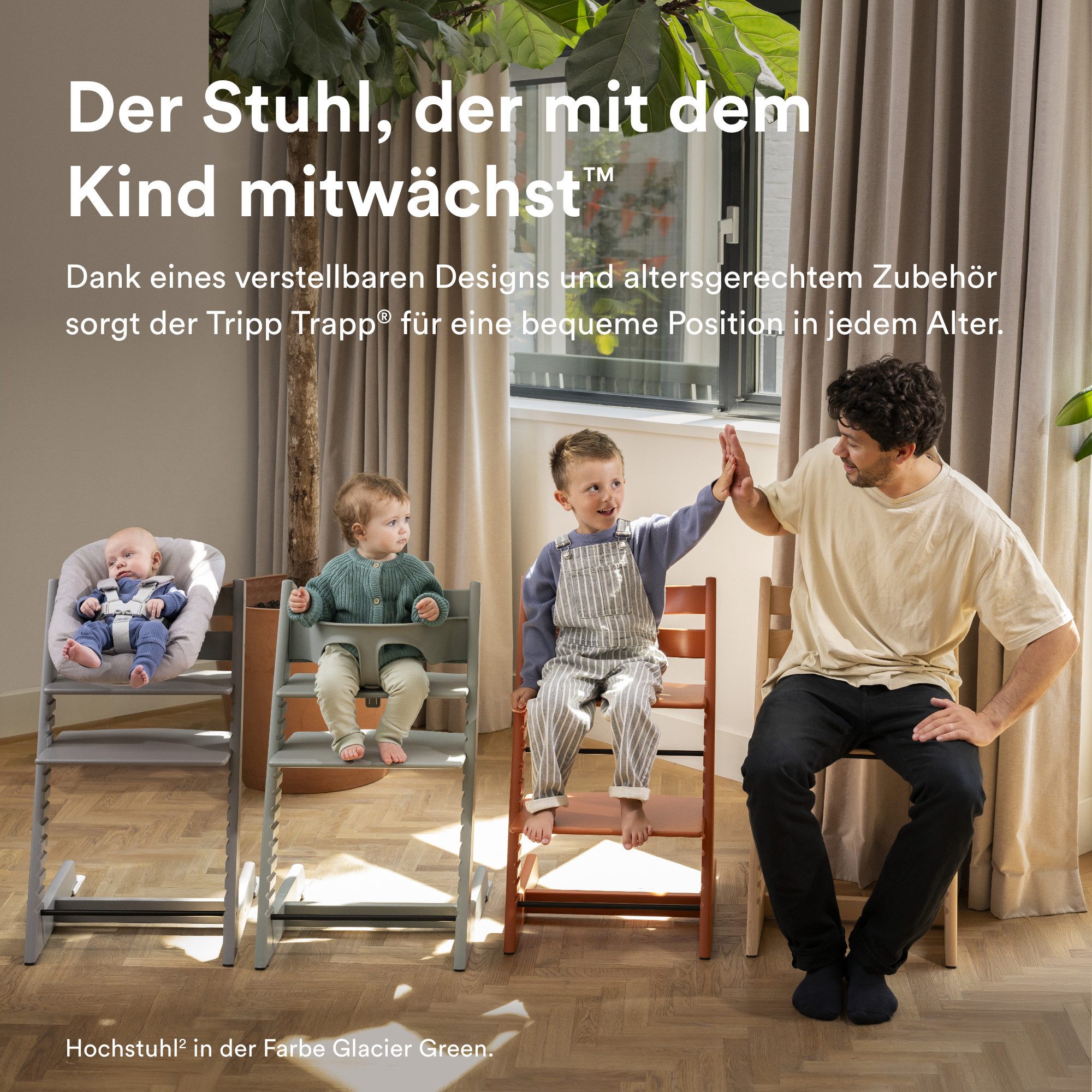Stokke Hochstuhl Tripp Trapp Hochstuhl mit Newborn Set