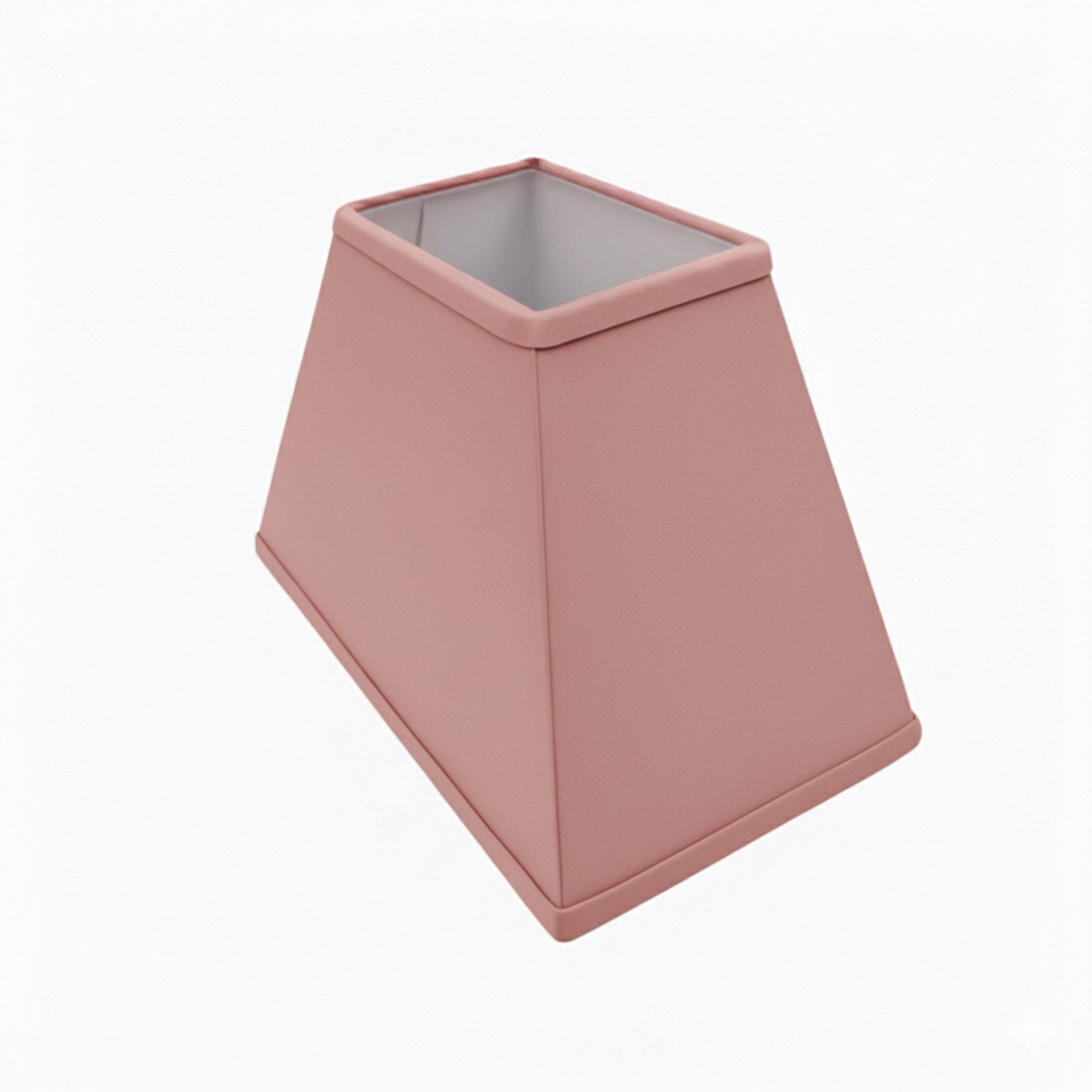 B&S Lampenschirm Lampenschirm rechteckig Velvet pink B:23x14/T:12,5x8,5/H:16cm, Jinming