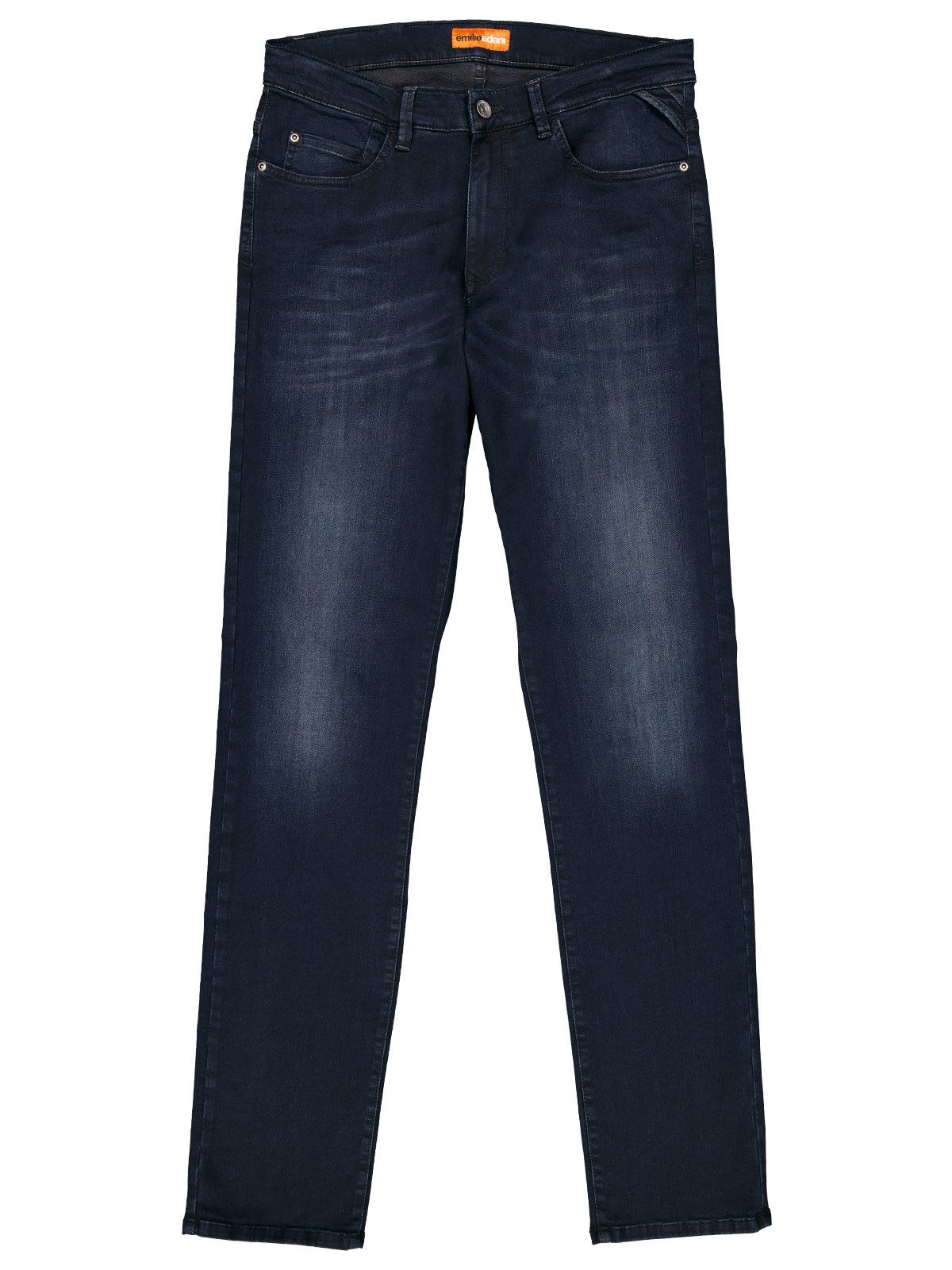 emilio adani Stretch-Jeans Herren Super Stretch Jeans indigo, Indigoblau – Bild 4 von 5