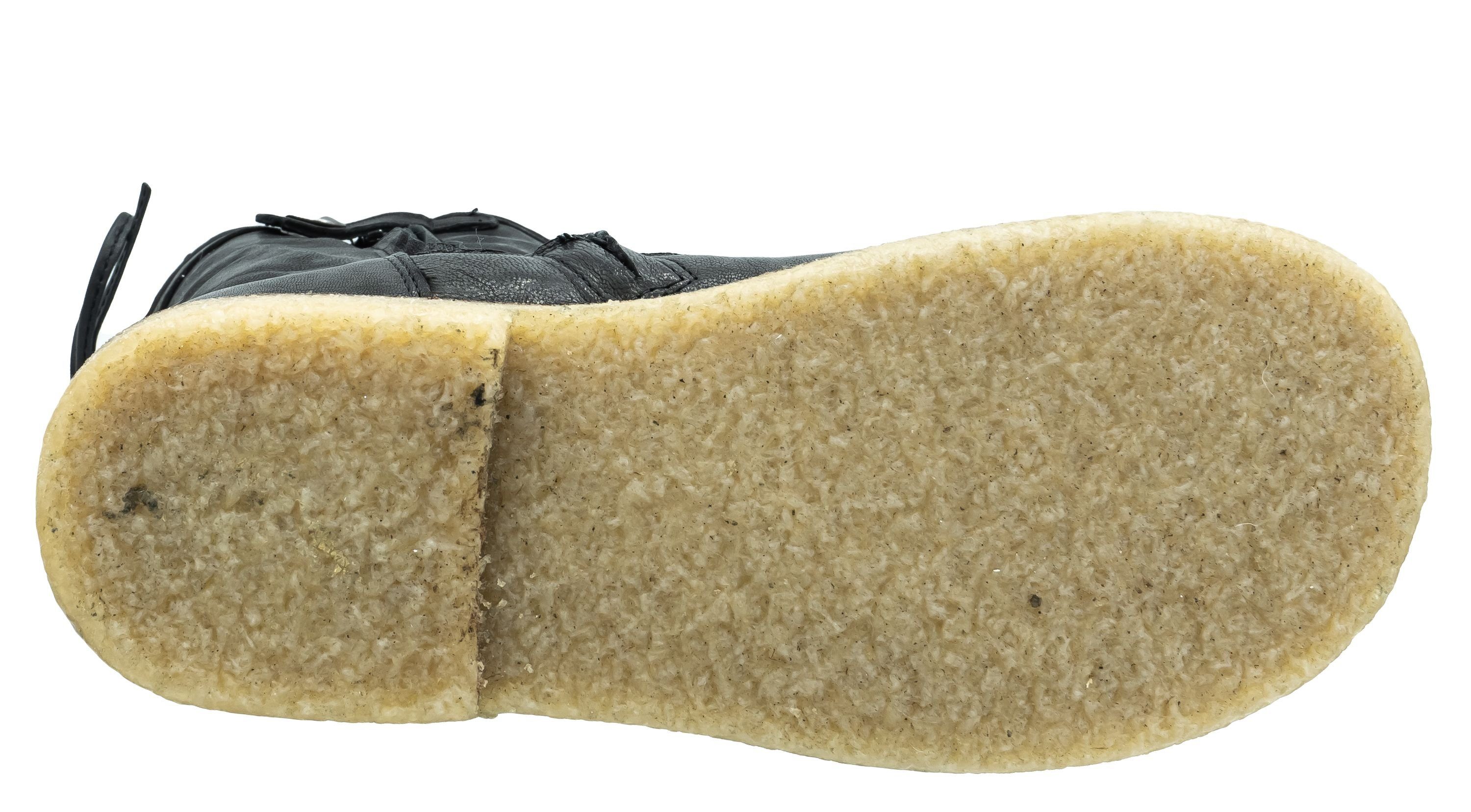 Zecchino d'Oro Zecchino d'Oro Stiefel A06-4671 Boots Lammfell Stiefelette schwarz Schnürstiefelette