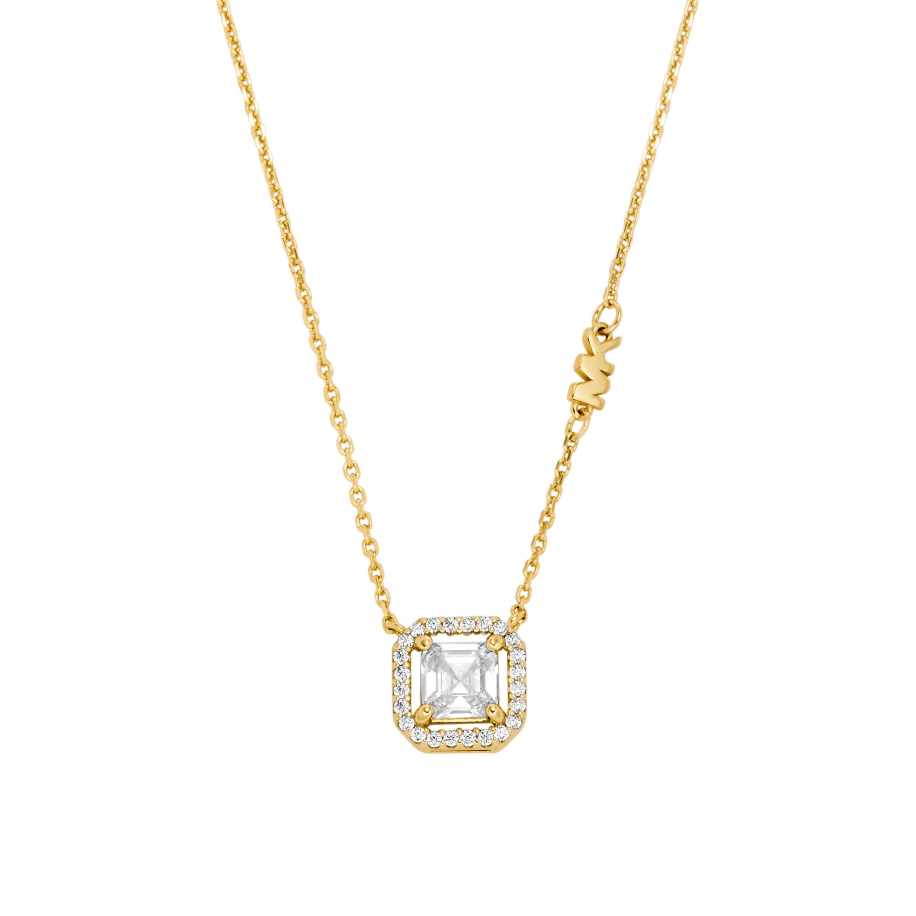 MICHAEL KORS Kette mit Anhänger Schmuck Geschenk Silber 925 PREMIUM, mit Zirkonia (synth)
