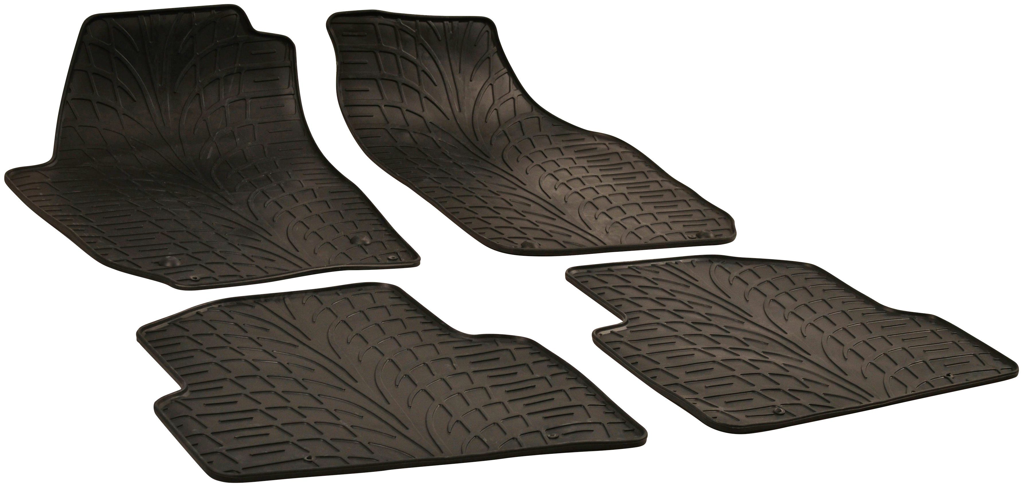 WALSER Passform-Fußmatten (4 St), für Skoda Fabia Kombi, Schrägheck, für Skoda Fabia II 12/2006-12/2014 | Automatten