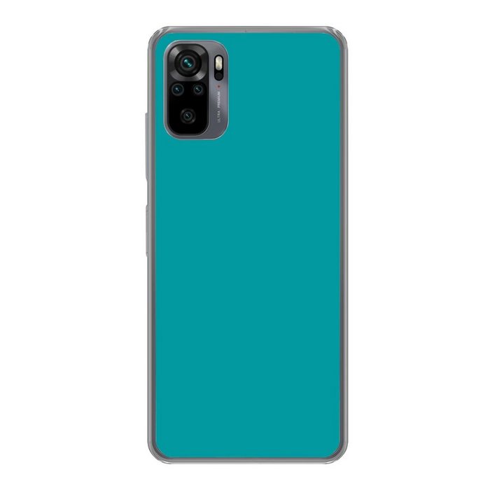 MuchoWow Handyhülle Blau - Aqua - Muster Phone Case Handyhülle Xiaomi Redmi Note 10 Pro Silikon Schutzhülle