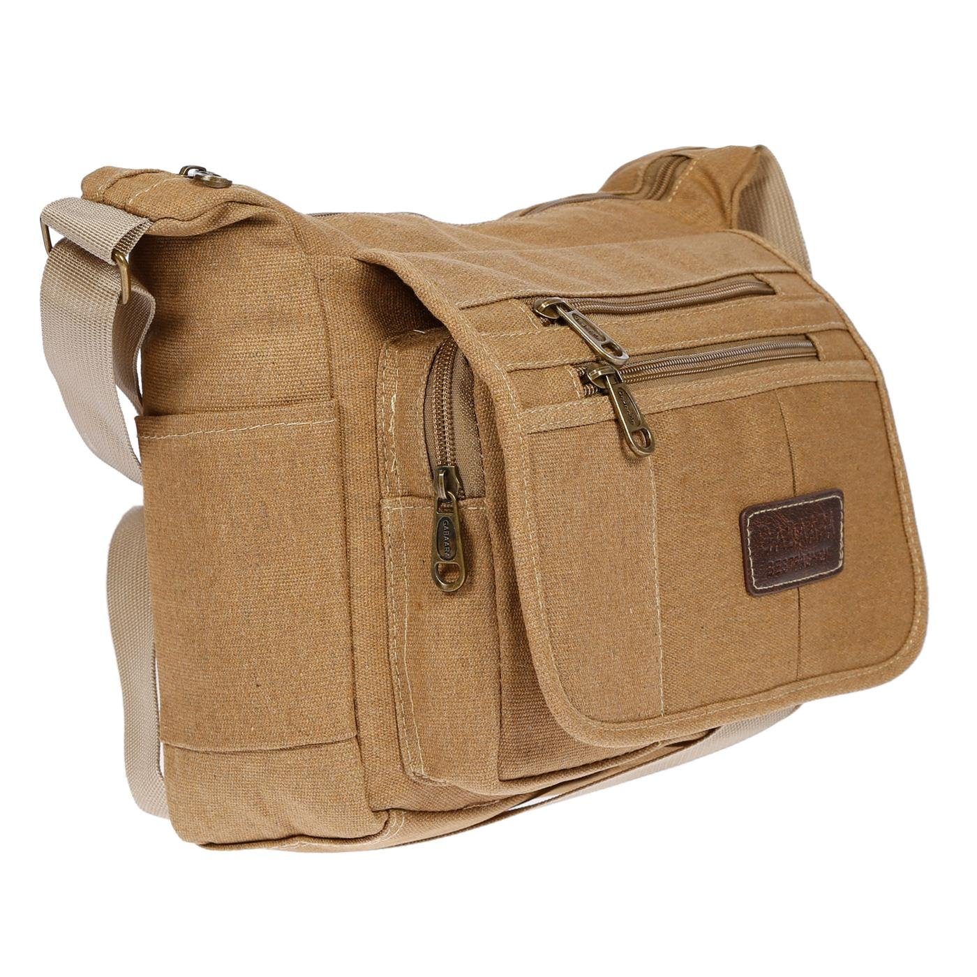 Christian Wippermann Umhängetasche Damen Tasche Canvas Umhängetasche Schultertasche Crossover Bag Damenha